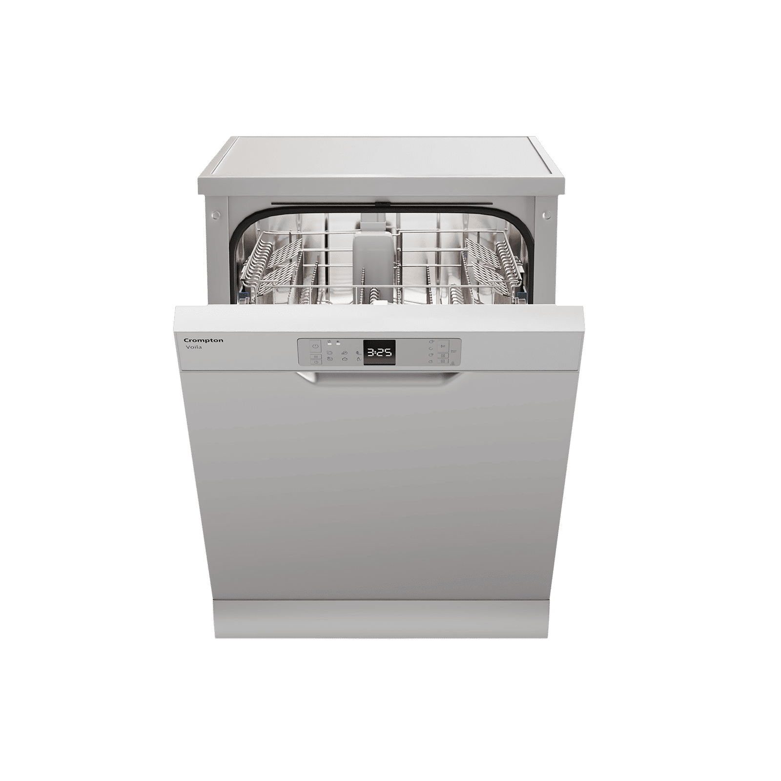 Crompton Voila 14 Place Settings Free Standing Dishwasher with Steam Wash (Dark Silver)_7