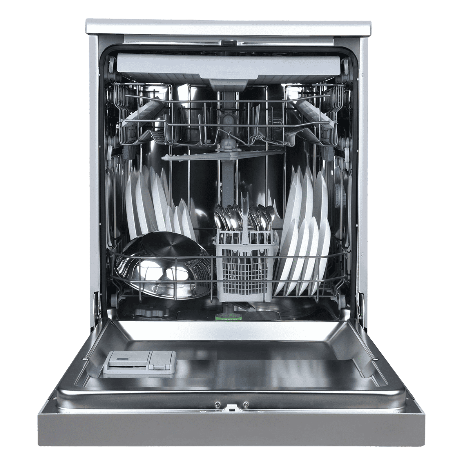 Crompton Voila 13 Place Settings Free Standing Dishwasher with Direct Triple Wash Technology (Silver Inox)_4