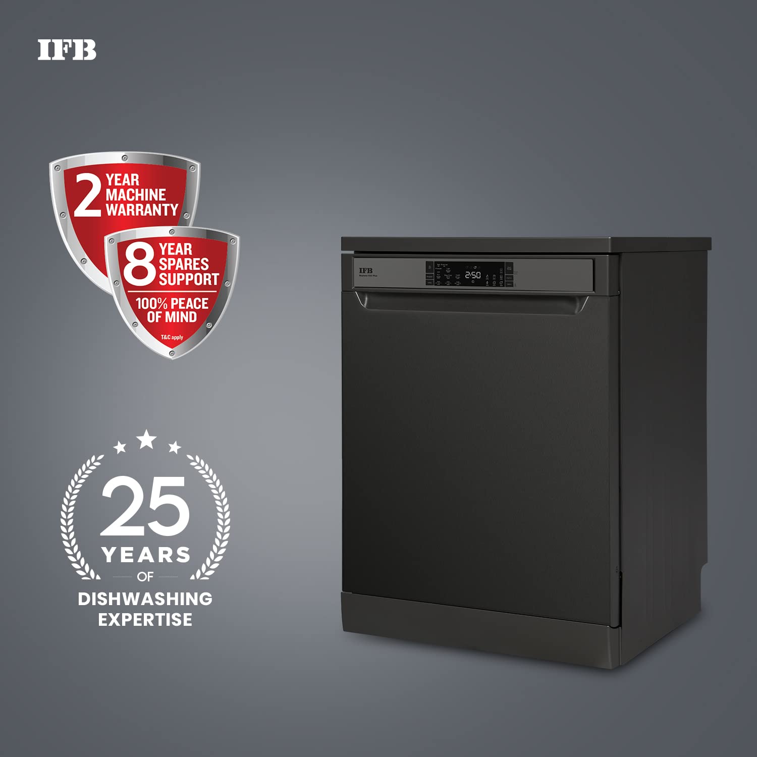 IFB Neptune VX2 Plus 16 Place Settings Free Standing Dishwasher with Hot Water Wash (Inox Grey)_10