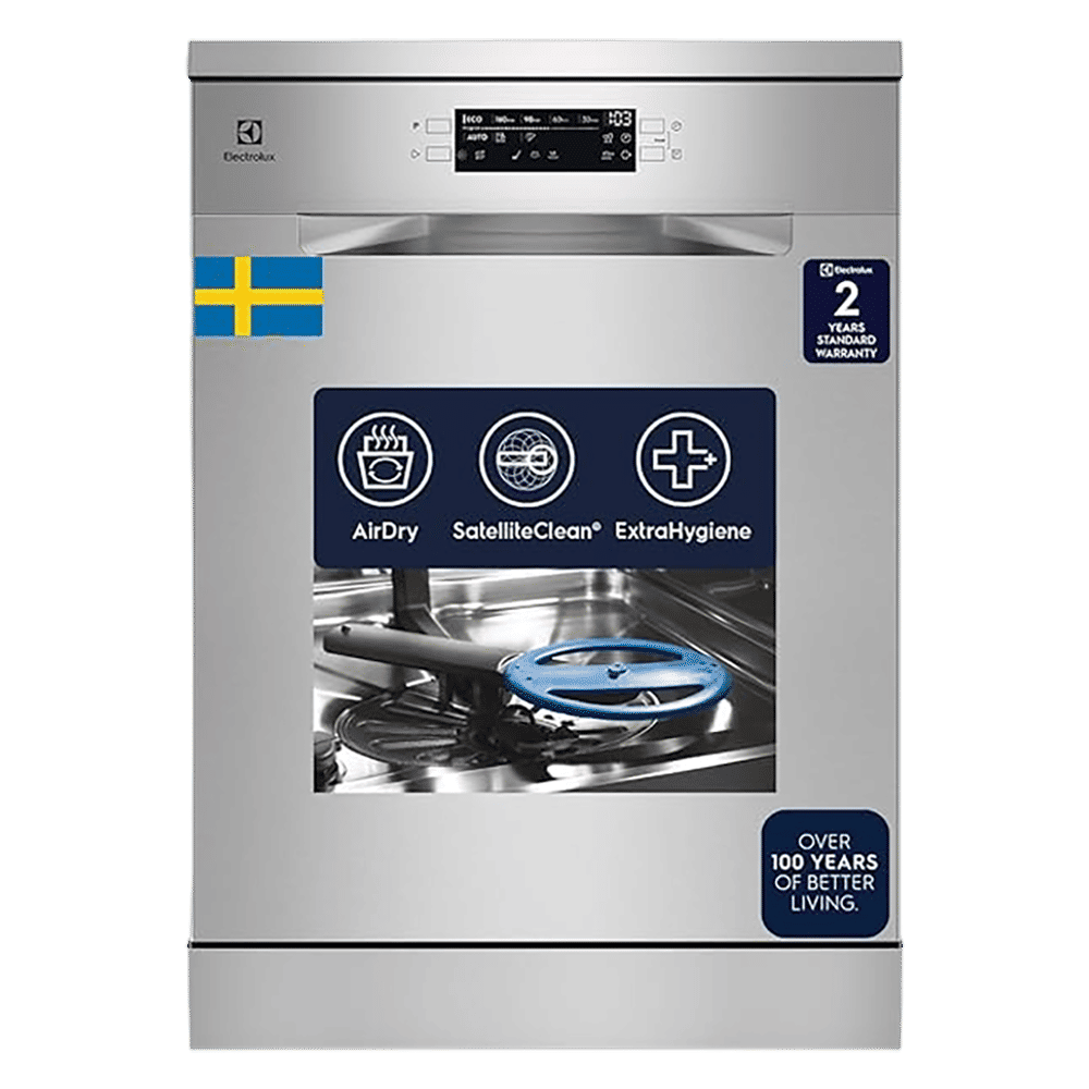 Electrolux UltimateCare 700 14 Place Settings Free Standing Dishwasher with 8 Wash Programs (Stainless Steel)_1