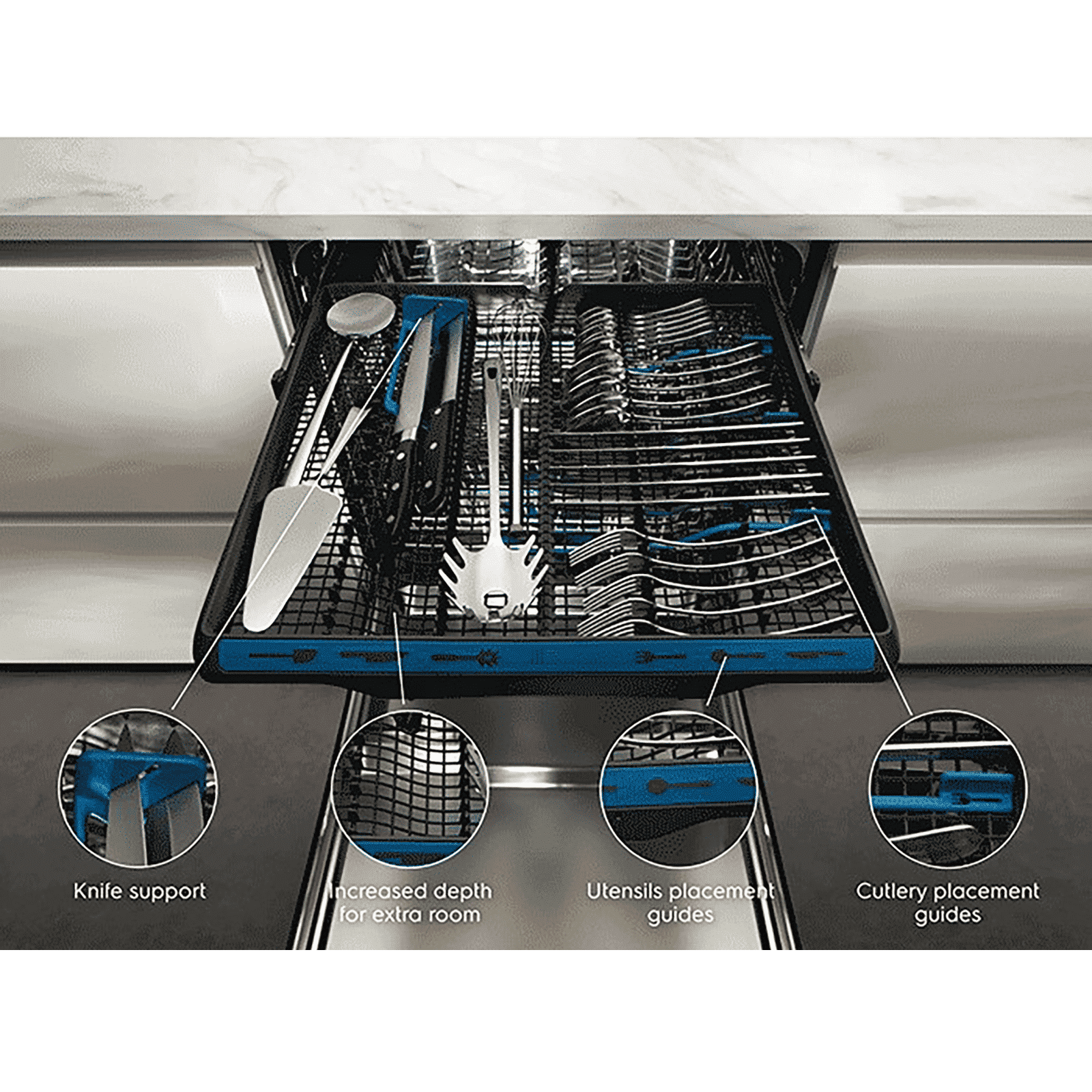 Electrolux UltimateCare 700 14 Place Settings Free Standing Dishwasher with 8 Wash Programs (Stainless Steel)_14