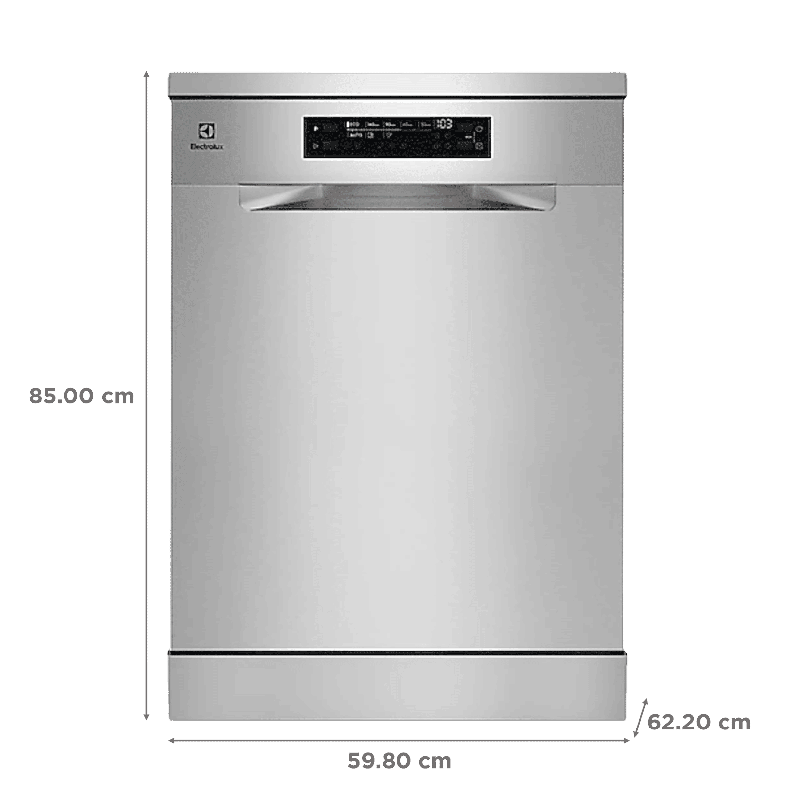 Electrolux UltimateCare 700 14 Place Settings Free Standing Dishwasher with 8 Wash Programs (Stainless Steel)_2