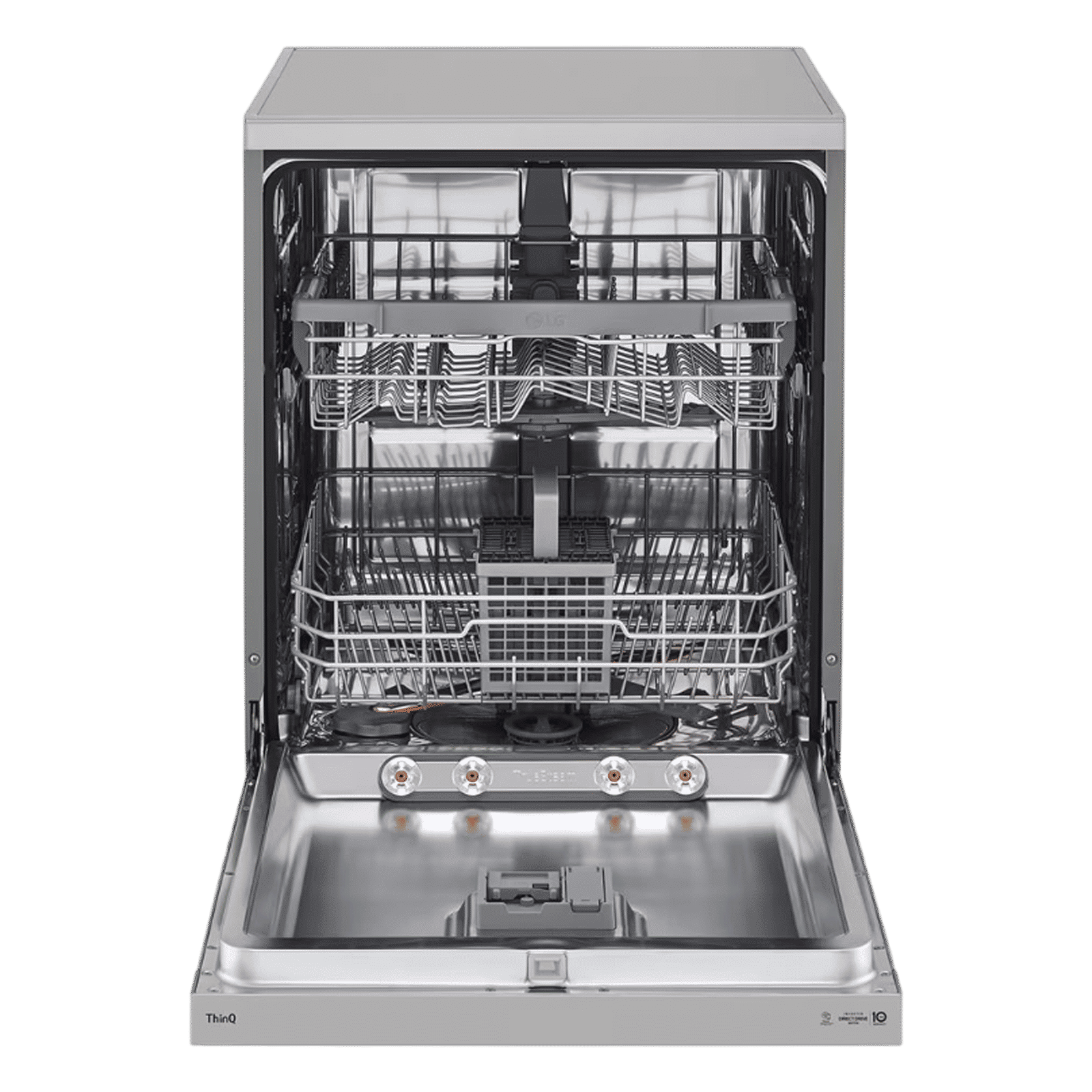 LG DFB512FP 14 Place Settings Free Standing Dishwasher with Inverter Direct Drive Technology (No Pre-rinse Required, Platinum Silver)_4
