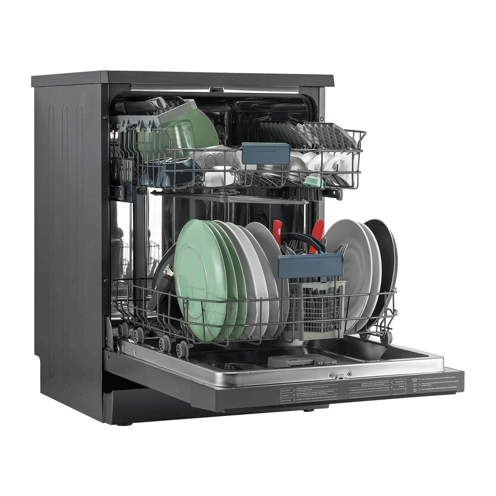 IFB Neptune VX 14 Place Settings Free Standing Dishwasher with Hot Water Wash (No Pre-rinse Required, Grey)_9