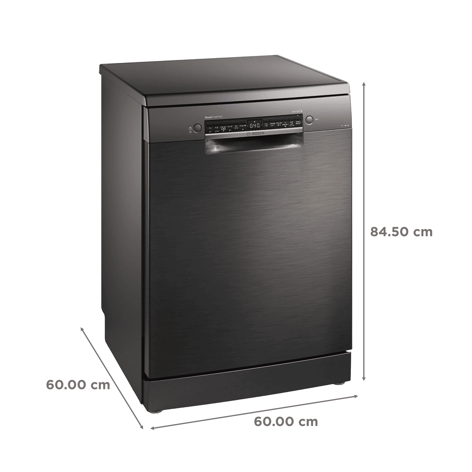 BOSCH Series 6 15 Place Settings Free Standing Dishwasher with Anti-Fingerprint (No Pre-rinse Required, Black Inox)_3