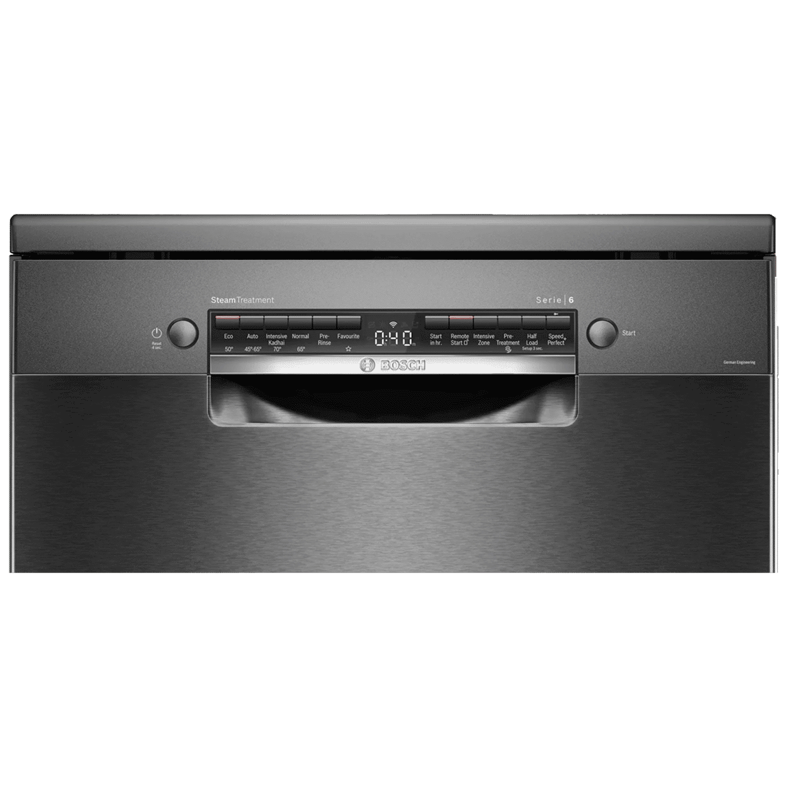 BOSCH Series 6 15 Place Settings Free Standing Dishwasher with Anti-Fingerprint (No Pre-rinse Required, Black Inox)_4