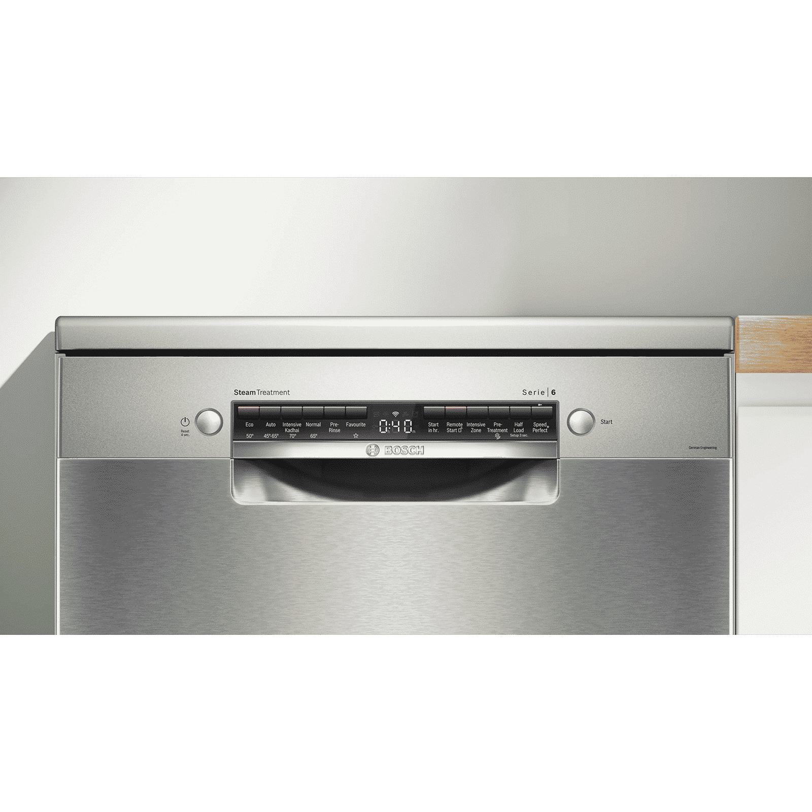 BOSCH Series 6 15 Place Settings Free Standing Dishwasher with Anti-Fingerprint (No Pre-rinse Required, Silver Inox)_12