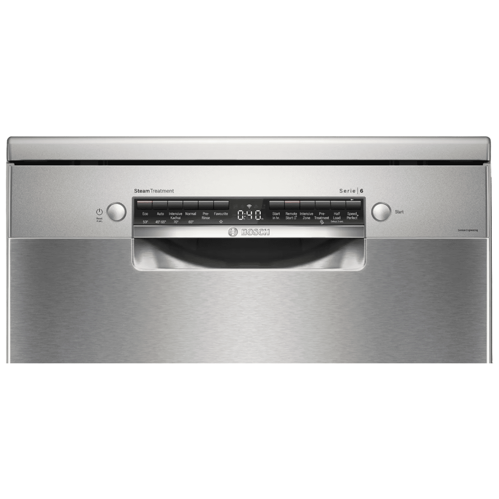 BOSCH Series 6 15 Place Settings Free Standing Dishwasher with Anti-Fingerprint (No Pre-rinse Required, Silver Inox)_4