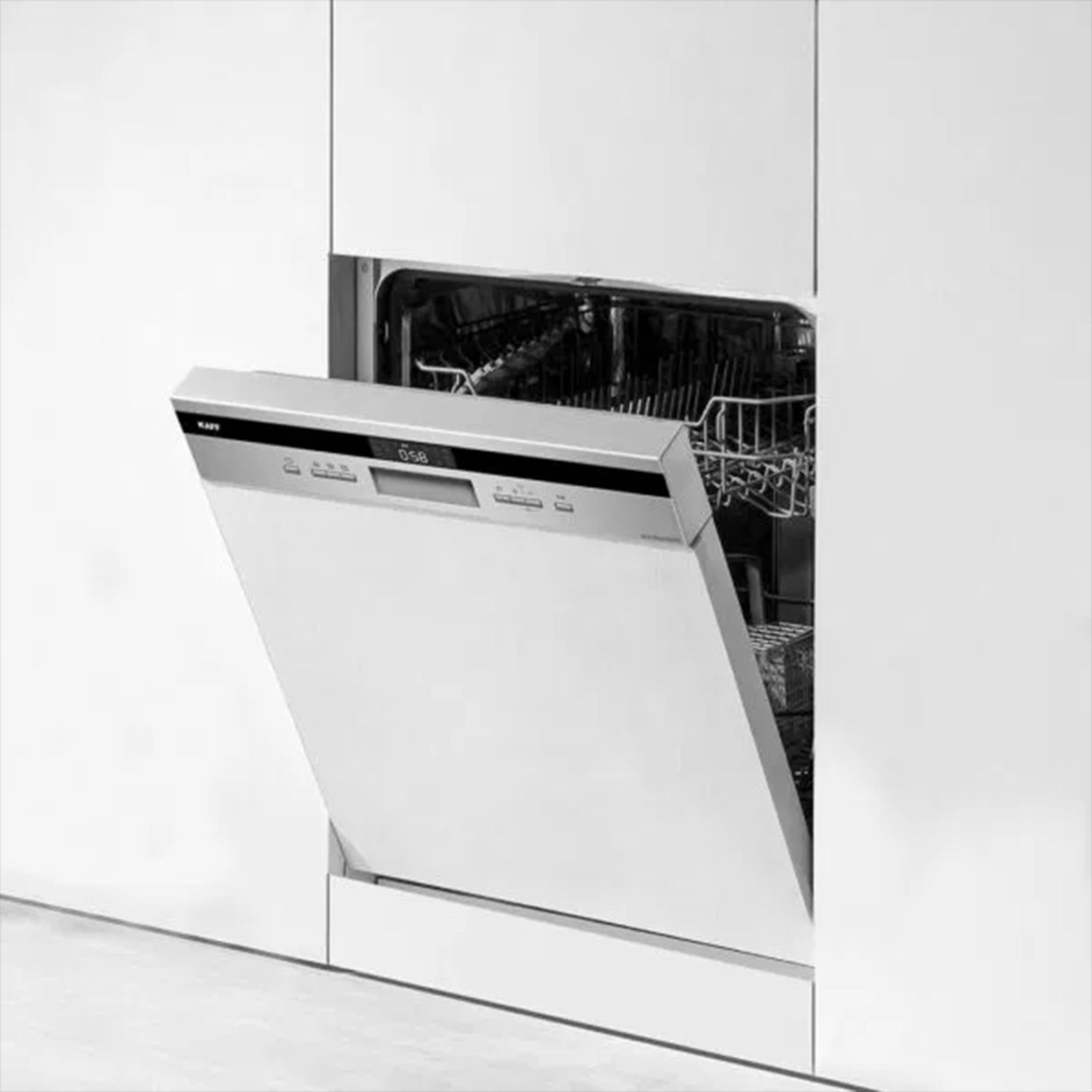 KAFF KDW BIN 60 Intra 14 Place Settings Built-in Dishwasher with Three Stage Filtration (No Pre-rinse Required, Stainless Steel)_1