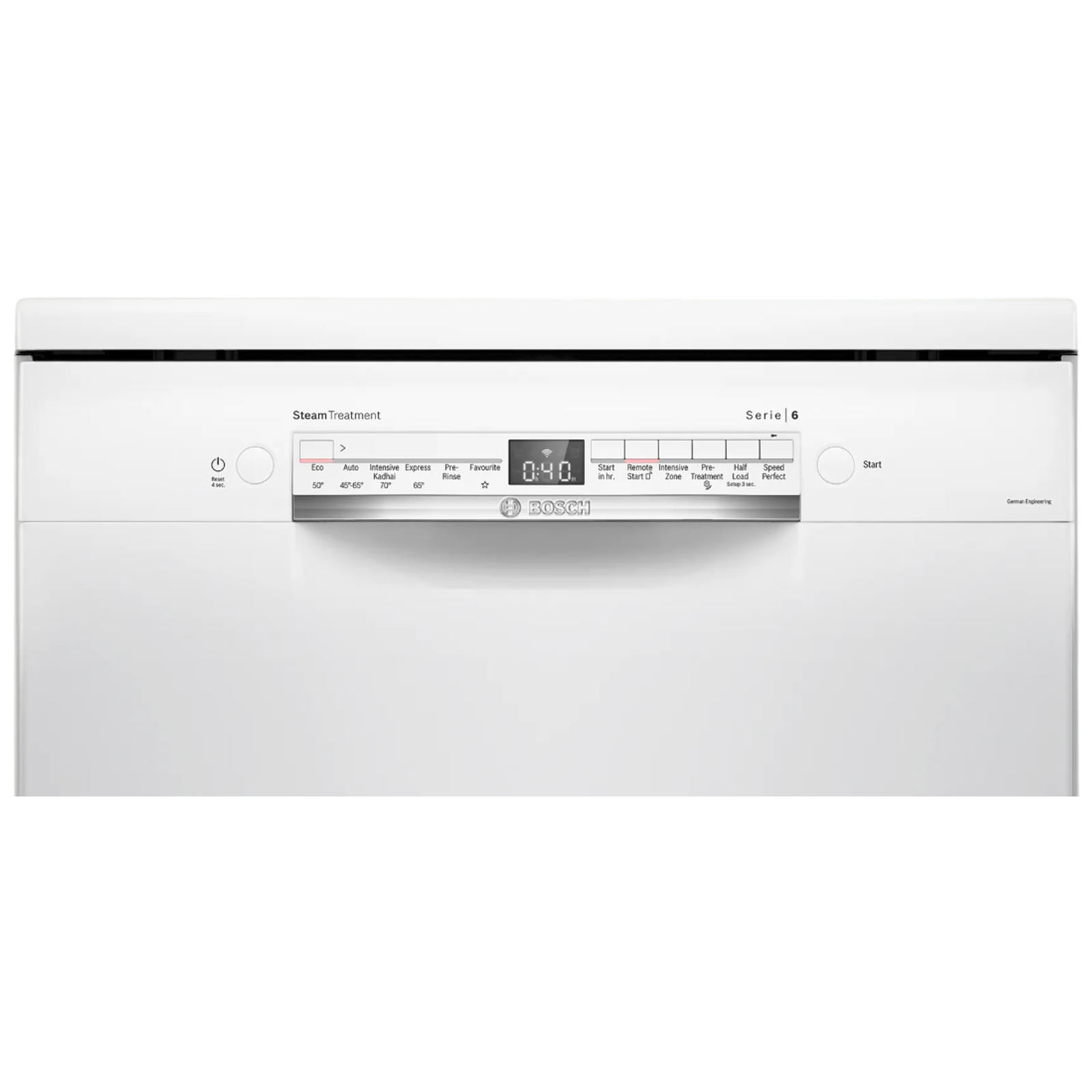 BOSCH Series 6 14 Place Settings Free Standing Dishwasher with Glass Protection Technology (No Pre-rinse Required, White)_4