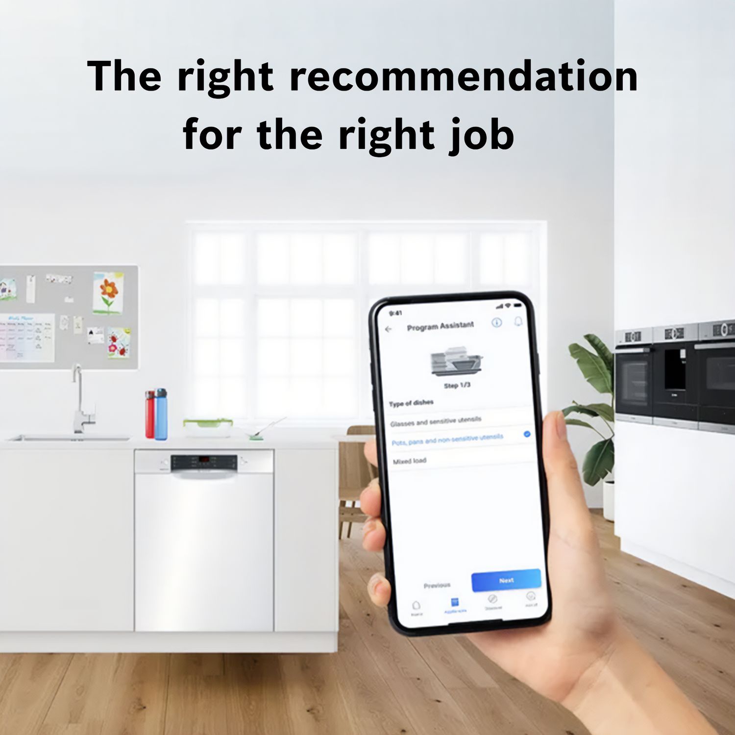 BOSCH Series 4 14 Place Settings Built-in Smart Dishwasher With EcoSilence Drive (No Pre-rinse Required, White)_14