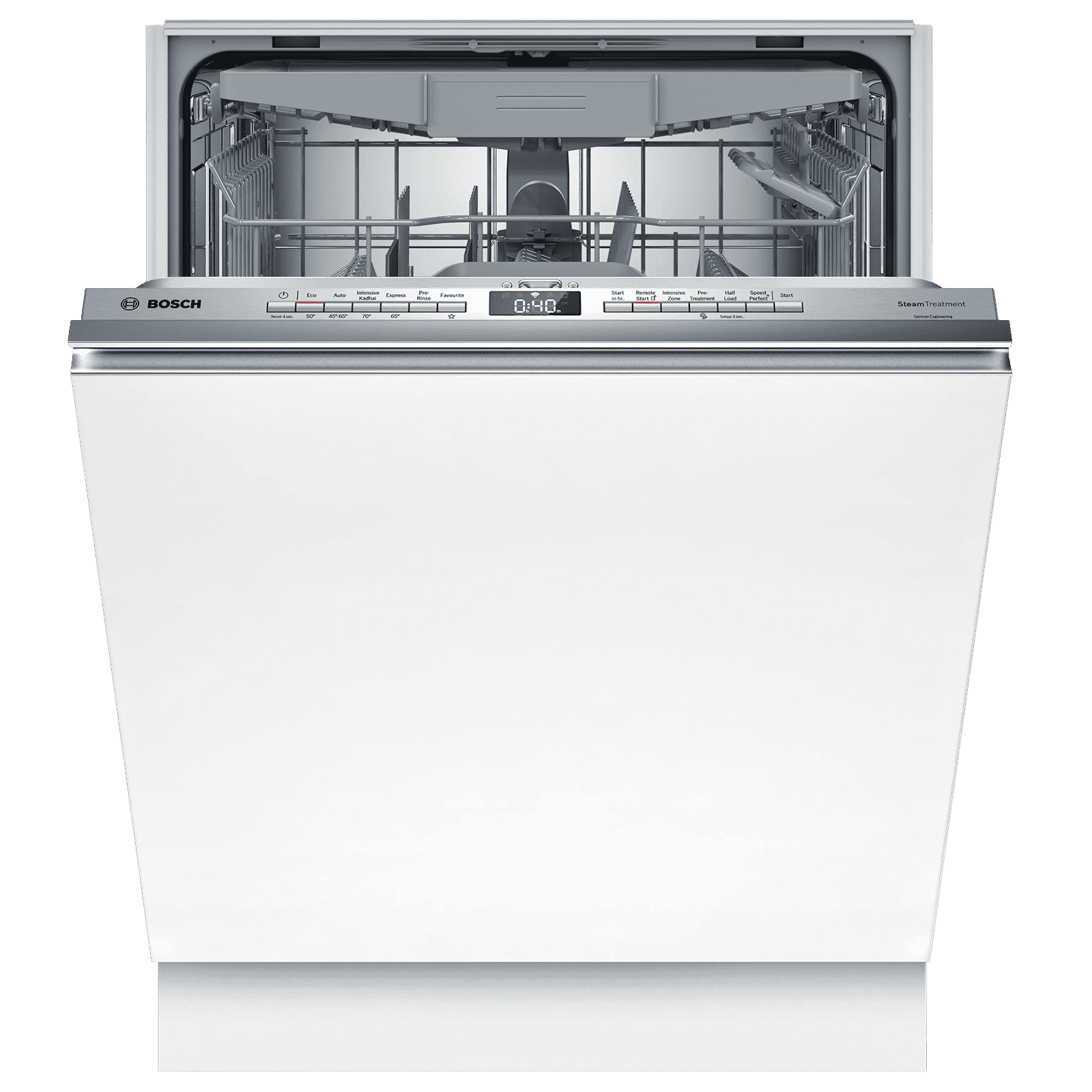 BOSCH Series 6 15 Place Settings Built-in Smart Dishwasher With Self Cleaning Filter (No Pre-rinse Required, White)_1