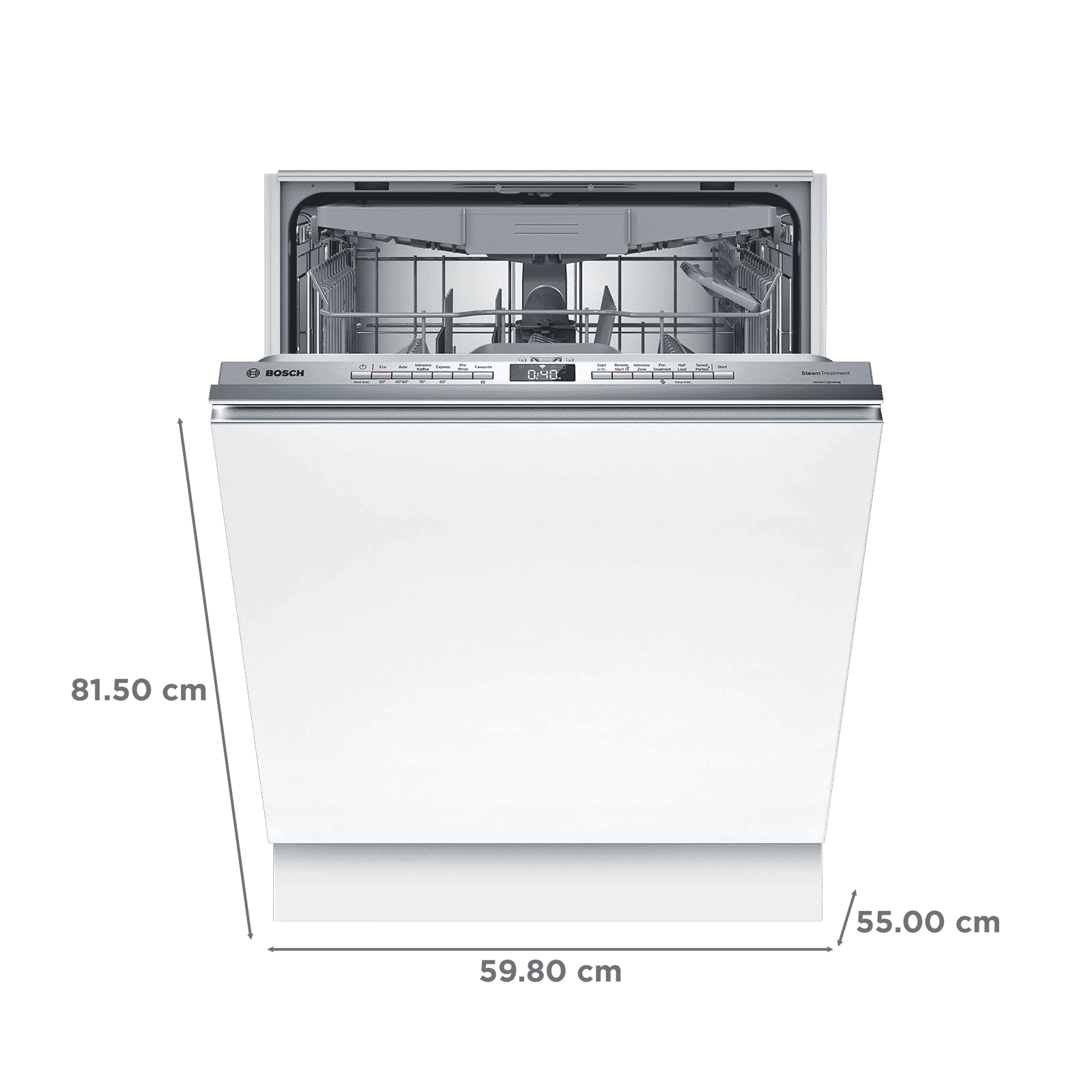 BOSCH Series 6 15 Place Settings Built-in Smart Dishwasher With Self Cleaning Filter (No Pre-rinse Required, White)_2