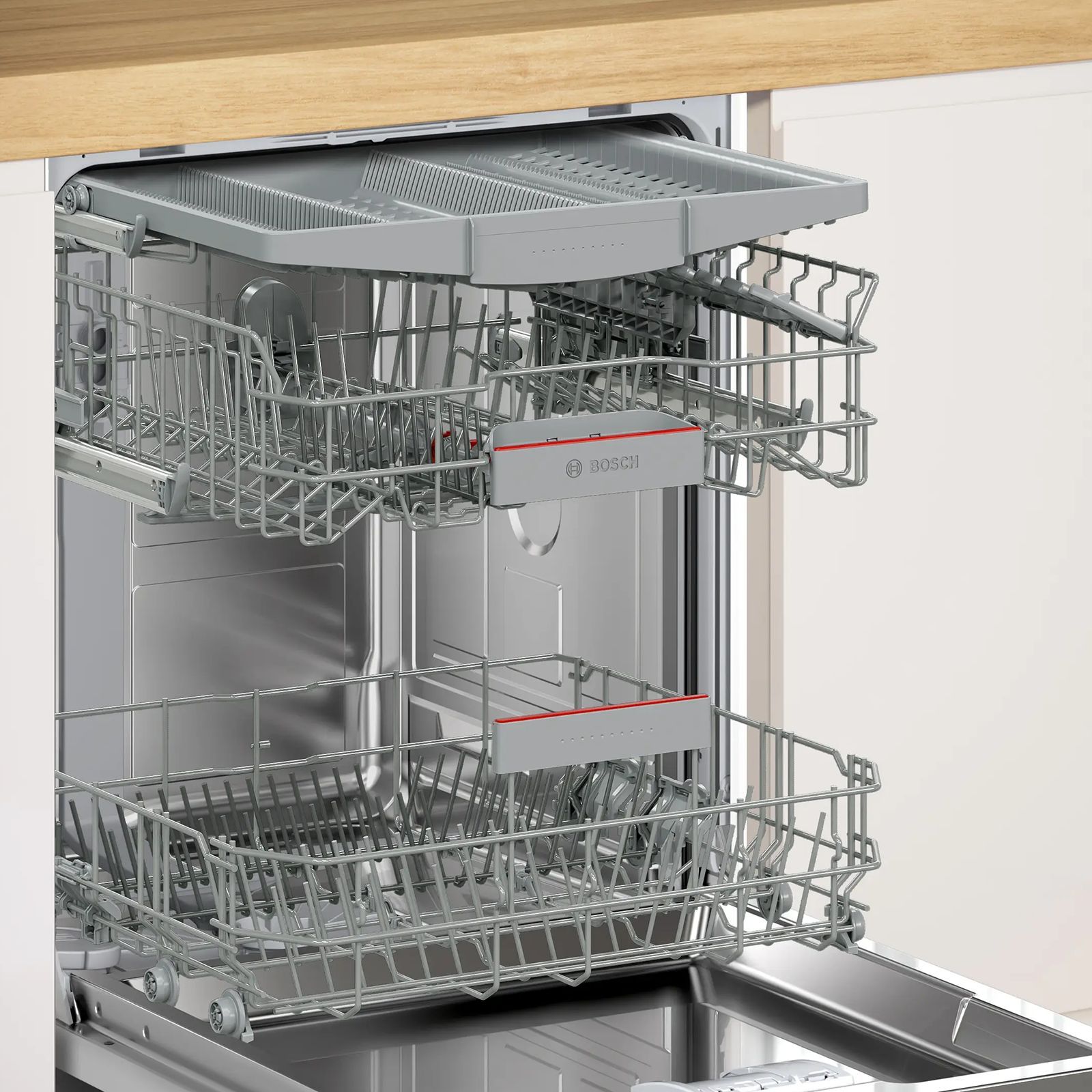 BOSCH Series 6 15 Place Settings Built-in Smart Dishwasher With Self Cleaning Filter (No Pre-rinse Required, White)_6