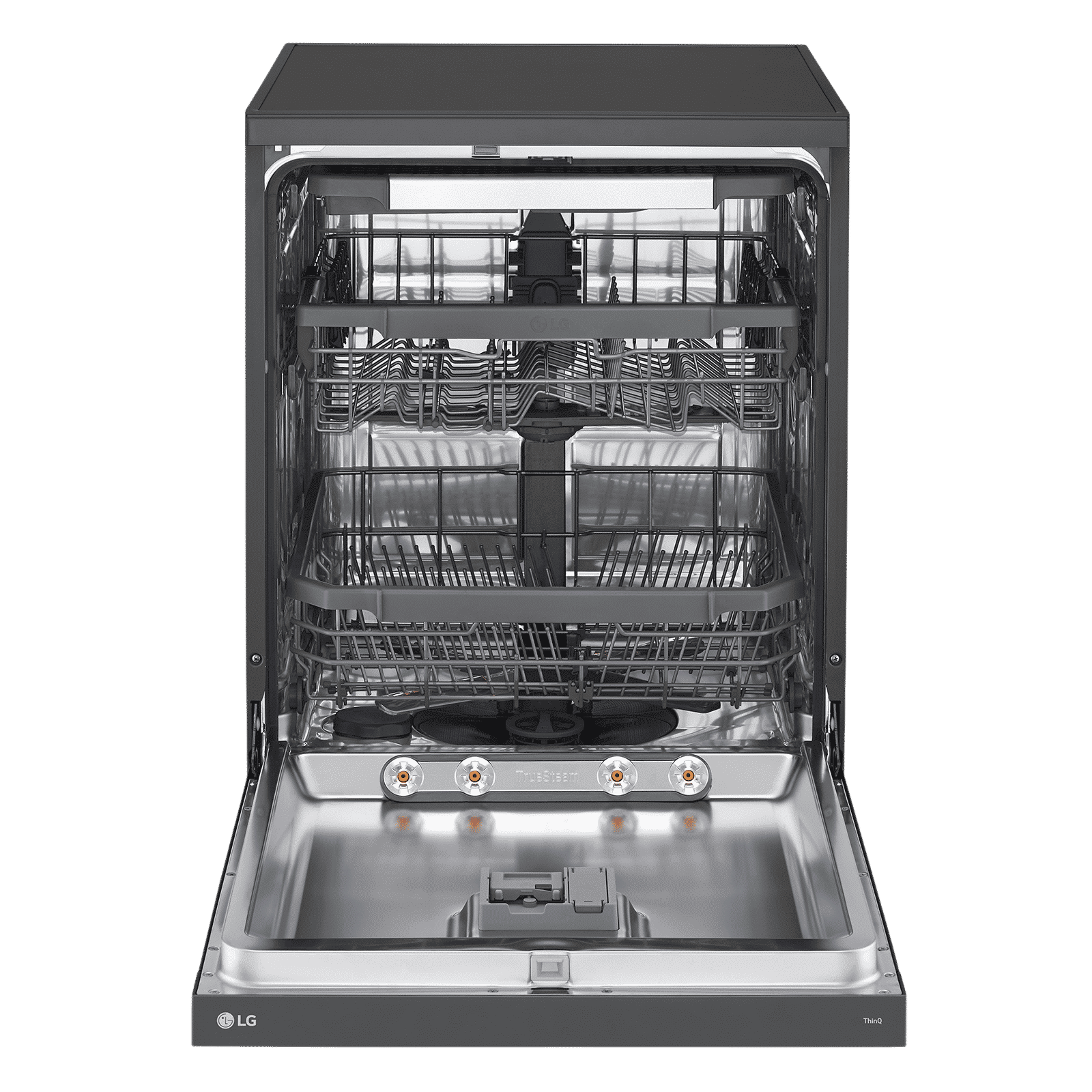 LG 15 Place Settings Free Standing Smart Dishwasher with Front Control Panel (No Pre-rinse Required, Matte Black)_5