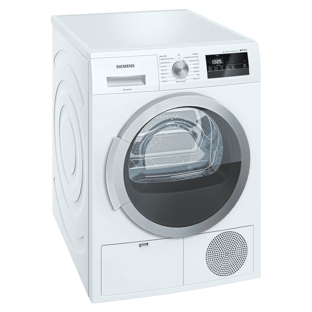 SIEMENS 8 kg Fully Automatic Front Load Dryer (iQ300, WT44B202IN, Softdry Drum System, White)_1