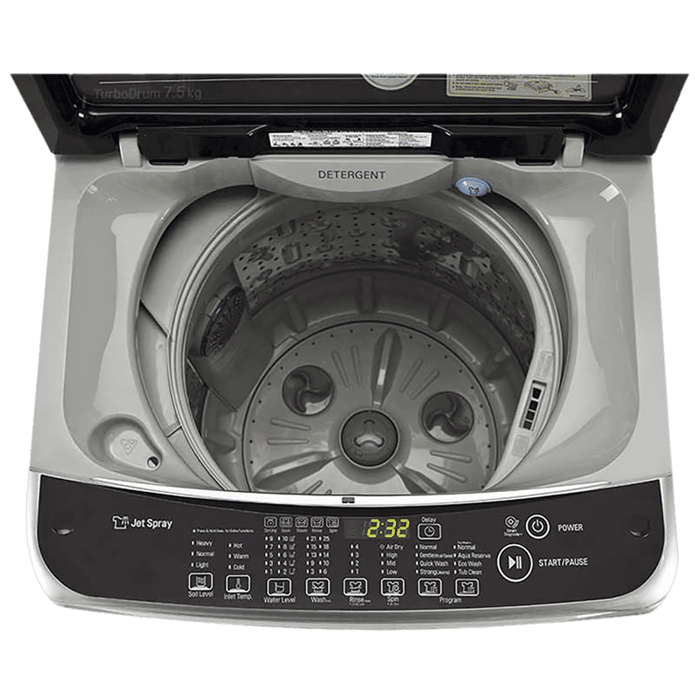 LG 7 kg Inverter Fully Automatic Top Load Washing Machine (T8077NEDLY.AFSPEIL, Smart Inverter Technology, Free Silver/Burgundy)_6