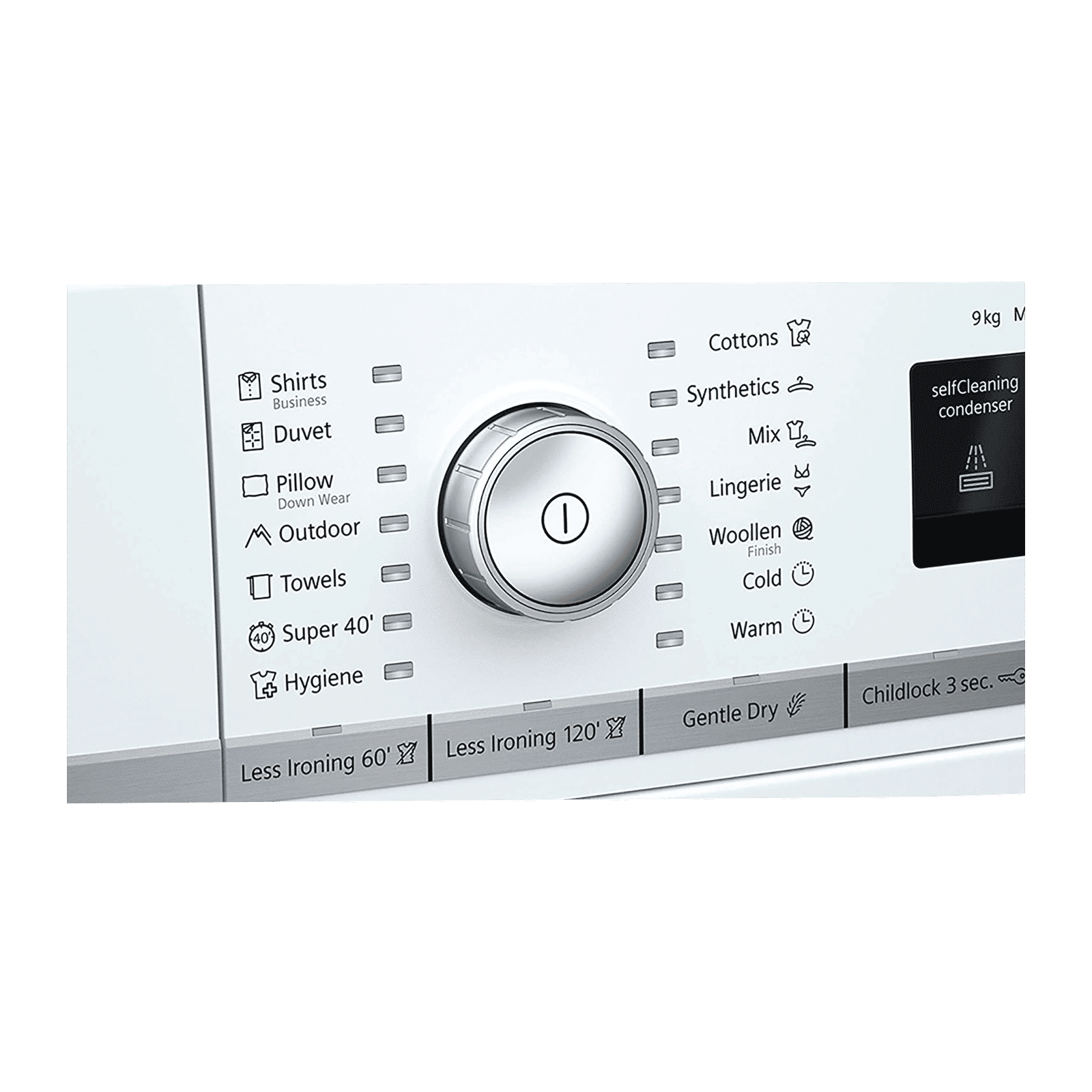 SIEMENS 9 kg Fully Automatic Front Load Dryer (iQ700, WT45W460IN, Sensitive Drying System, White)_6