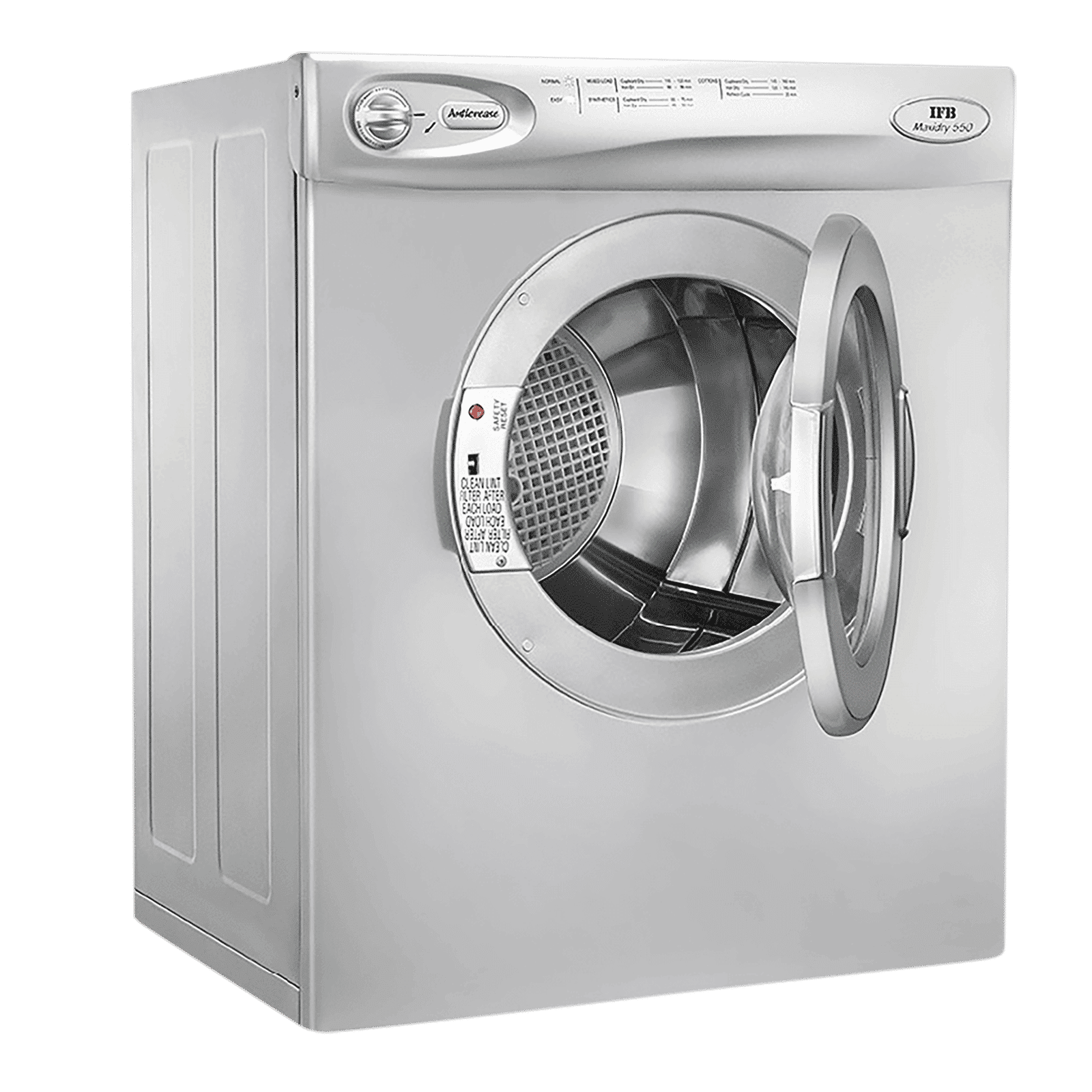 IFB 5.5 kg 5 Star Fully Automatic Front Load Dryer (TURBO DRY EX, Lint Filter, Silver) IFB 5.5 kg 5 Star Fully Automatic Front Load Dryer (TURBO DRY EX, Lint Filter, Silver)_10