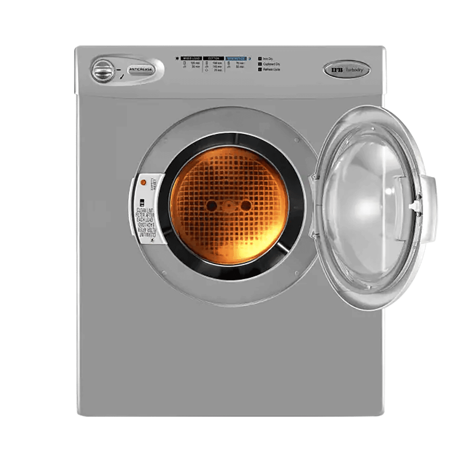 IFB 5.5 kg 5 Star Fully Automatic Front Load Dryer (TURBO DRY EX, Lint Filter, Silver) IFB 5.5 kg 5 Star Fully Automatic Front Load Dryer (TURBO DRY EX, Lint Filter, Silver)_7