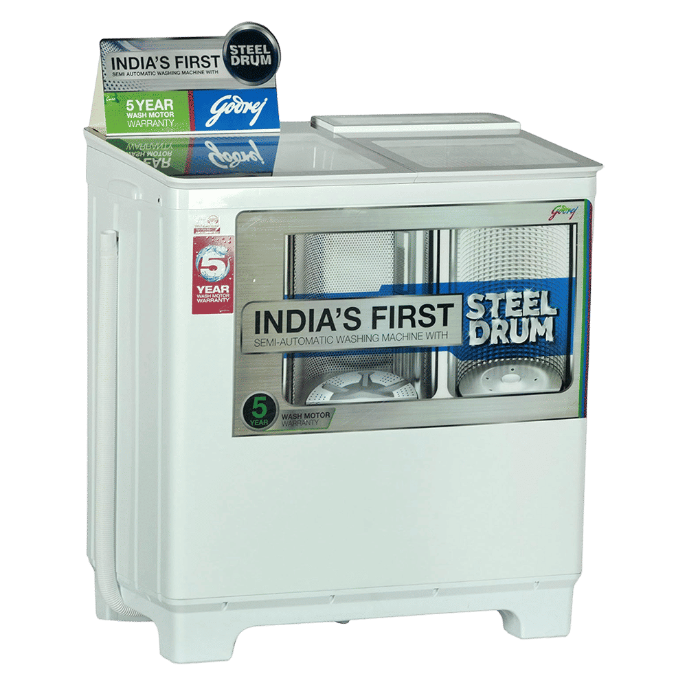 Godrej 8 kg Semi Automatic Washing Machine with Lint Filter (WS 800 PDS, Lilac Sprinkle)_2