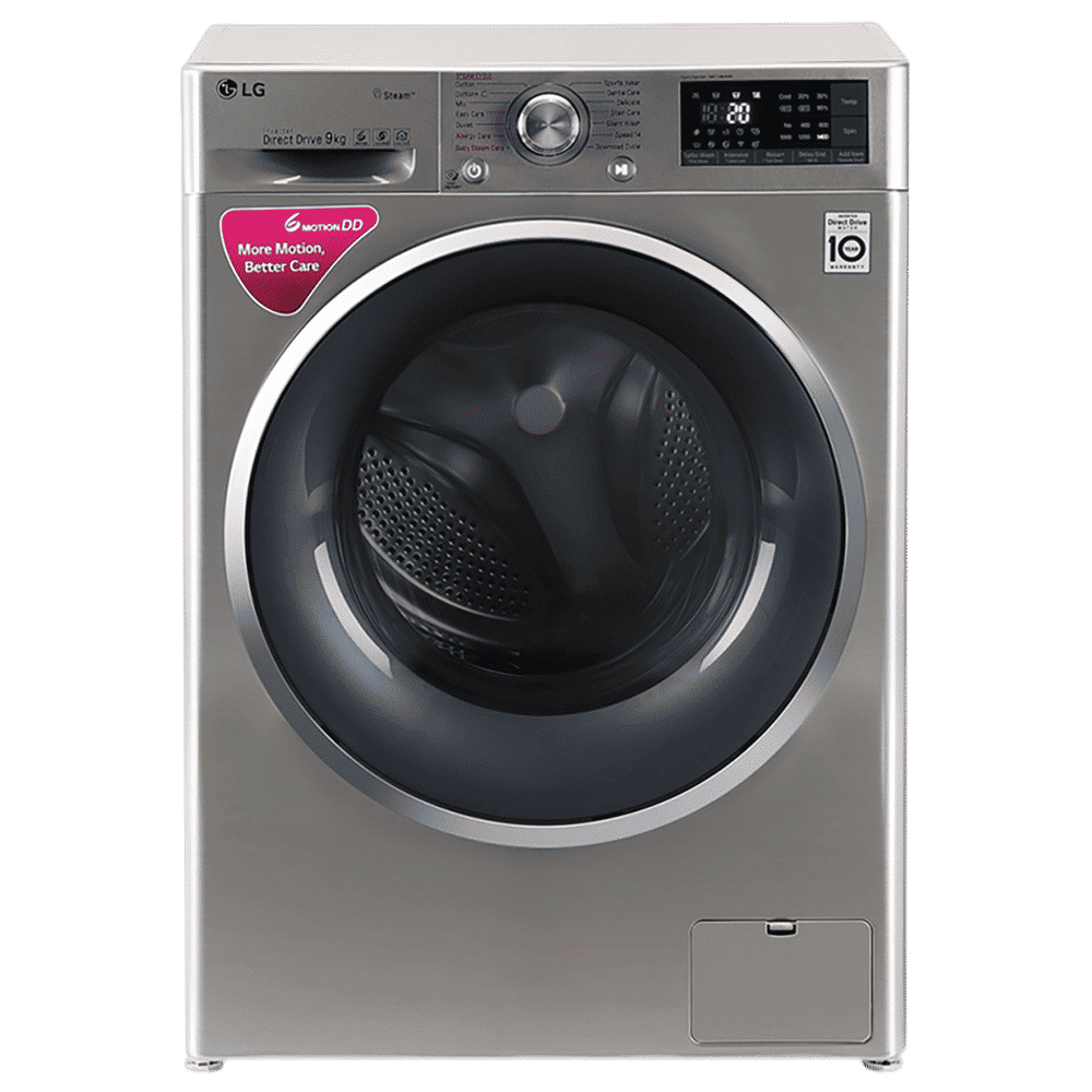 LG 9 kg Fully Automatic Front Load Washing Machine (FHT1409SWSASSPEIL, SmartThinQ with Wi-Fi, Stainless Steel) LG 9 kg Fully Automatic Front Load Washing Machine (FHT1409SWSASSPEIL, SmartThinQ with Wi-Fi, Stainless Steel)_1