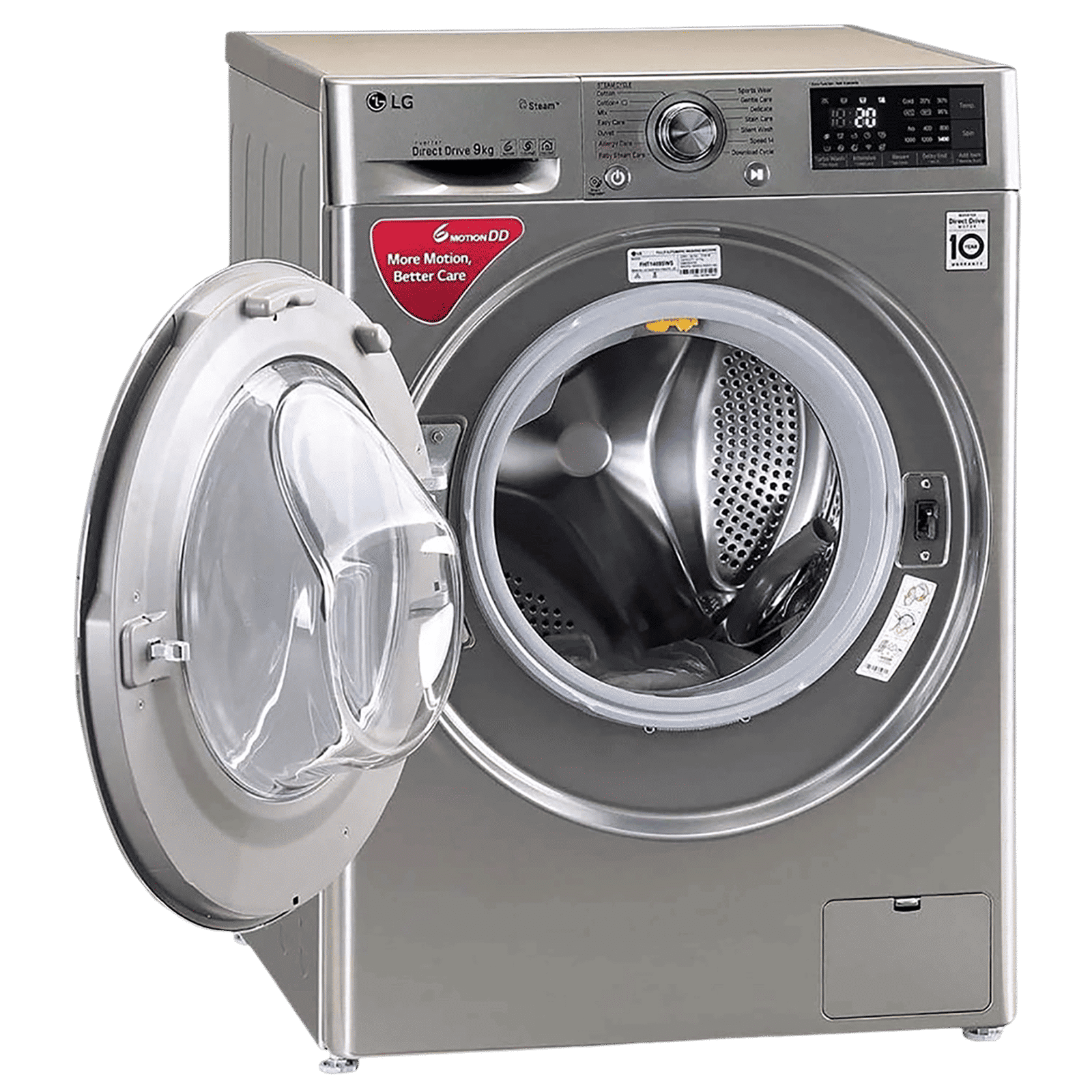 LG 9 kg Fully Automatic Front Load Washing Machine (FHT1409SWSASSPEIL, SmartThinQ with Wi-Fi, Stainless Steel) LG 9 kg Fully Automatic Front Load Washing Machine (FHT1409SWSASSPEIL, SmartThinQ with Wi-Fi, Stainless Steel)_8