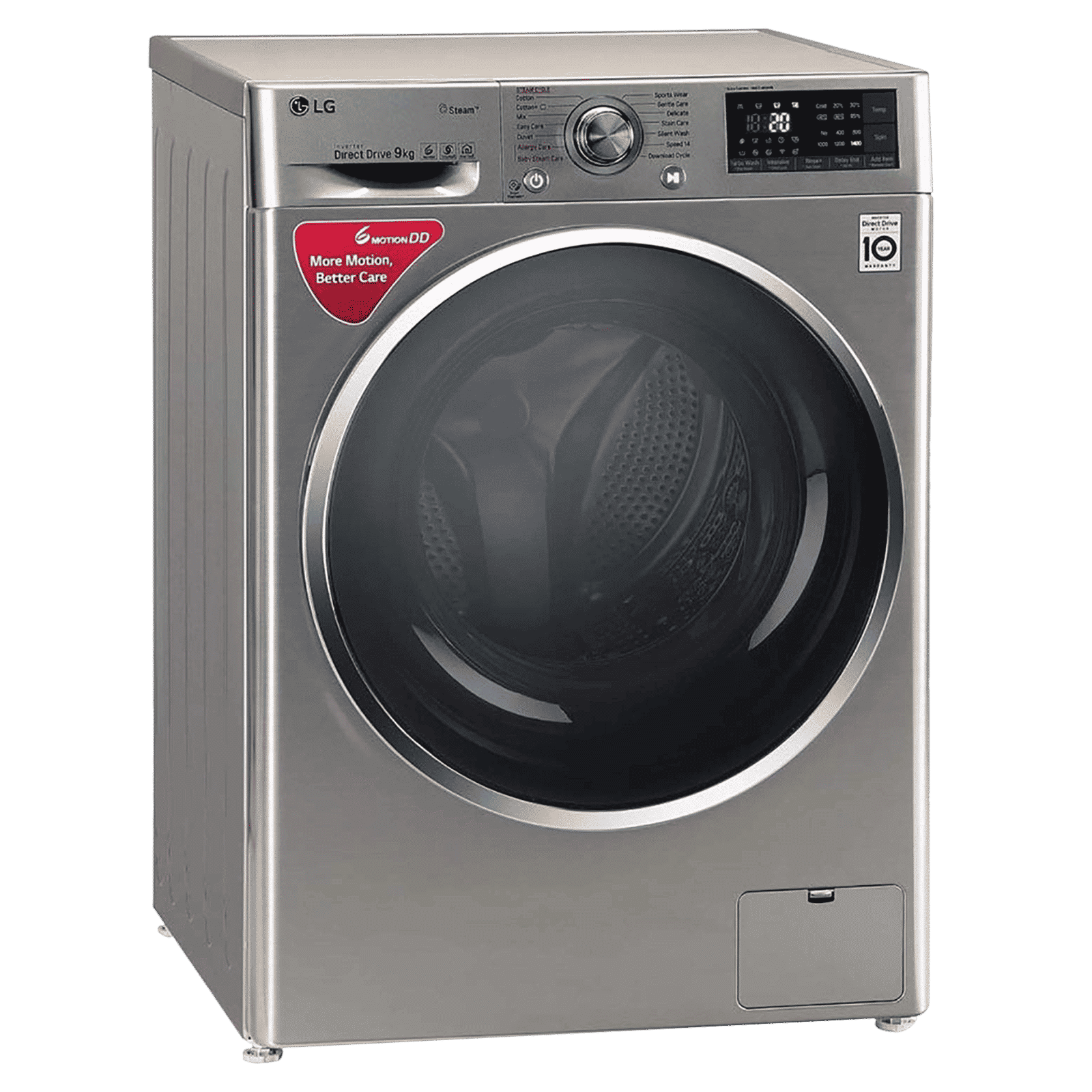 LG 9 kg Fully Automatic Front Load Washing Machine (FHT1409SWSASSPEIL, SmartThinQ with Wi-Fi, Stainless Steel) LG 9 kg Fully Automatic Front Load Washing Machine (FHT1409SWSASSPEIL, SmartThinQ with Wi-Fi, Stainless Steel)_3