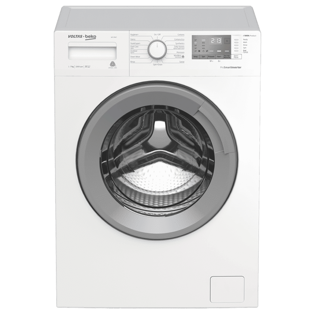 Voltas Beko 7 kg Inverter Fully Automatic Front Load Washing Machine (WFL70W, In-Built Heater, White)_6