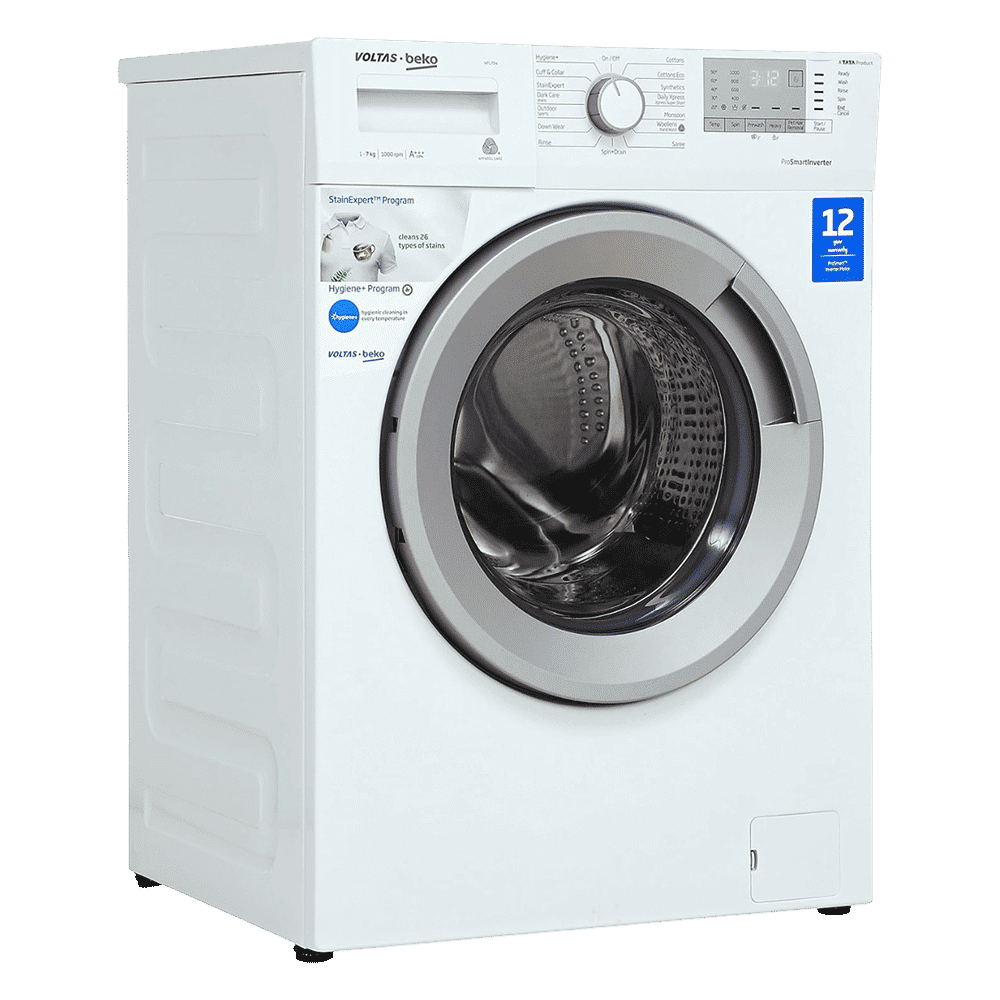 Voltas Beko 7 kg Inverter Fully Automatic Front Load Washing Machine (WFL70W, In-Built Heater, White)_3