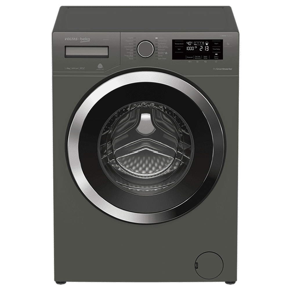 Voltas Beko 8 kg Inverter Fully Automatic Front Load Washing Machine (WFL80M, In-Built Heater, Manhattan Grey) Voltas Beko 8 kg Inverter Fully Automatic Front Load Washing Machine (WFL80M, In-Built Heater, Manhattan Grey)_7