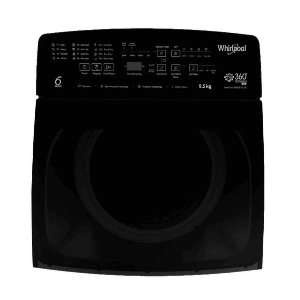 Whirlpool 9.5 kg 5 Star Inverter Fully Automatic Top Load Washing Machine (360 Degree Bloomwash Pro, 31331, In-Built Heater, Graphite)_4