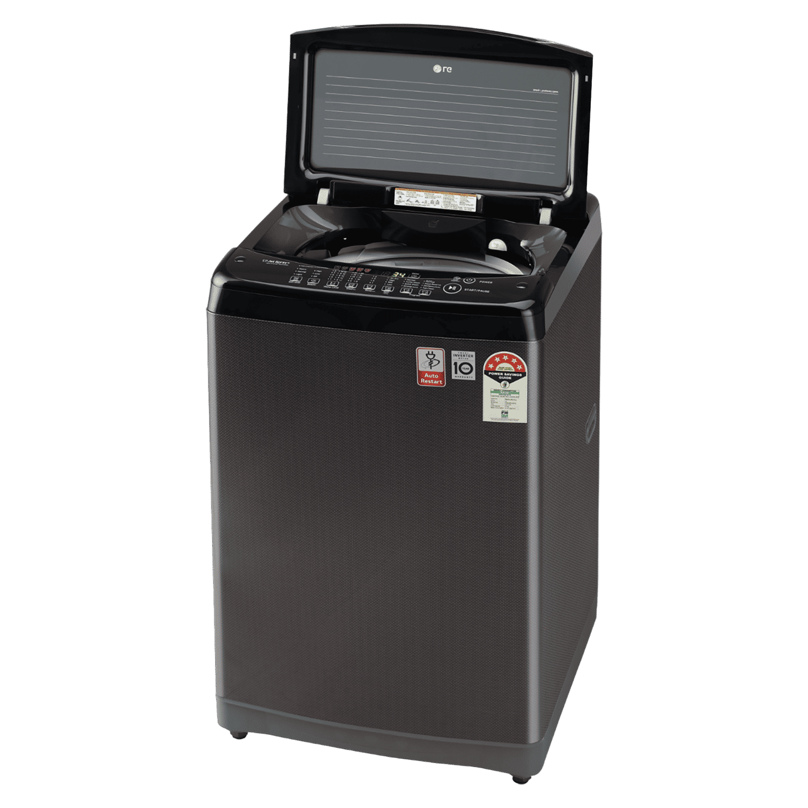 LG 8 kg 5 Star Fully Automatic Top Load Washing Machine (T80SJBK1Z, Smart Inverter Technology, Black Knight)_12