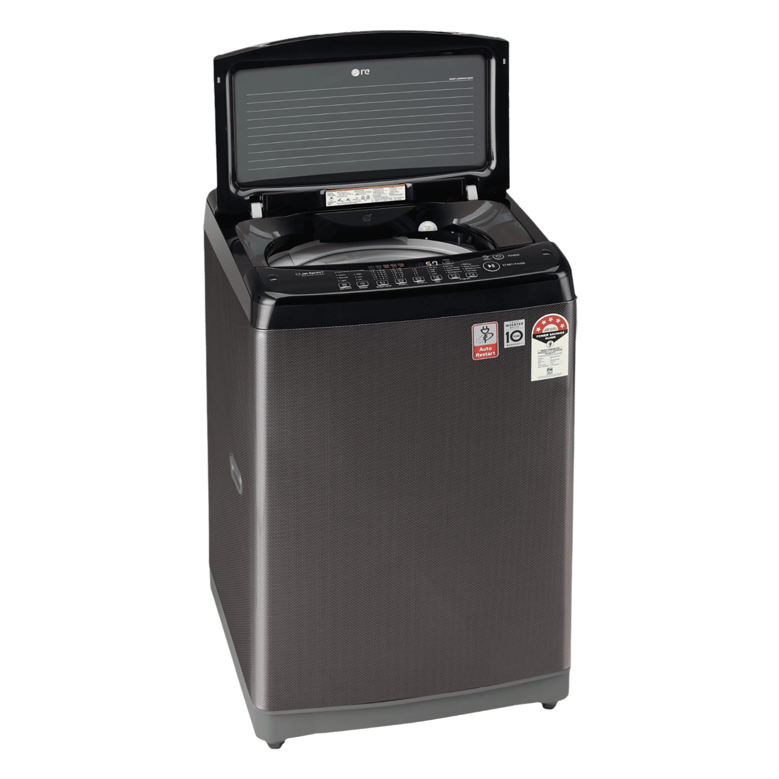 LG 8 kg 5 Star Fully Automatic Top Load Washing Machine (T80SJBK1Z, Smart Inverter Technology, Black Knight)_5