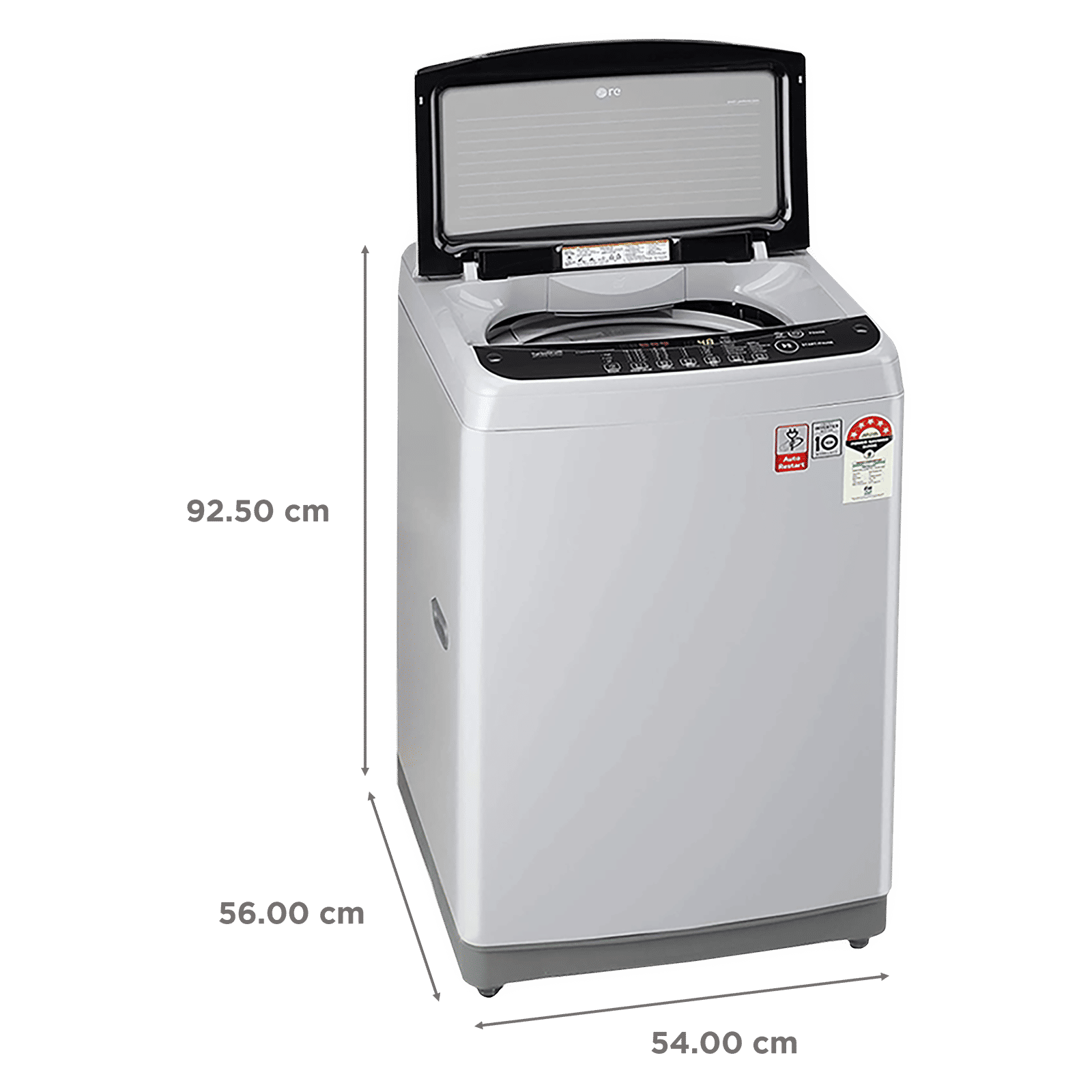 LG 7 kg 5 Star Inverter Fully Automatic Top Load Washing Machine (T70SJSF3Z.ASFQEIL, Smart Inverter Technology, Middle Free Silver)_3