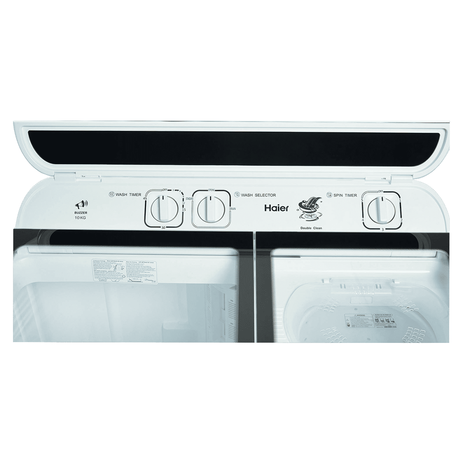 Haier 10 kg 5 Star Semi Automatic Washing Machine with 4D Magic Filter (HTW100-178BK, Black)_13