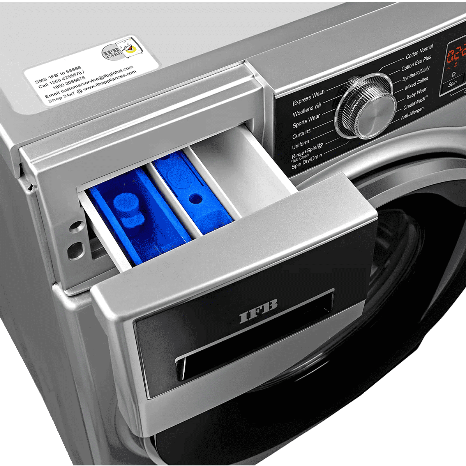 IFB 8 kg 5 Star Fully Automatic Front Load Washing Machine (Senator VXS 0812, Aqua Energie, Silver)_9