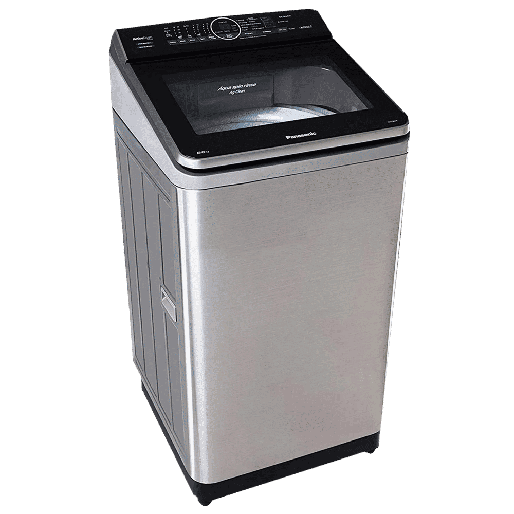 Panasonic 8 kg 5 Star Fully Automatic Top Load Washing Machine (NA-F80V9SRB, Lint Filter, Stainless Steel)_5