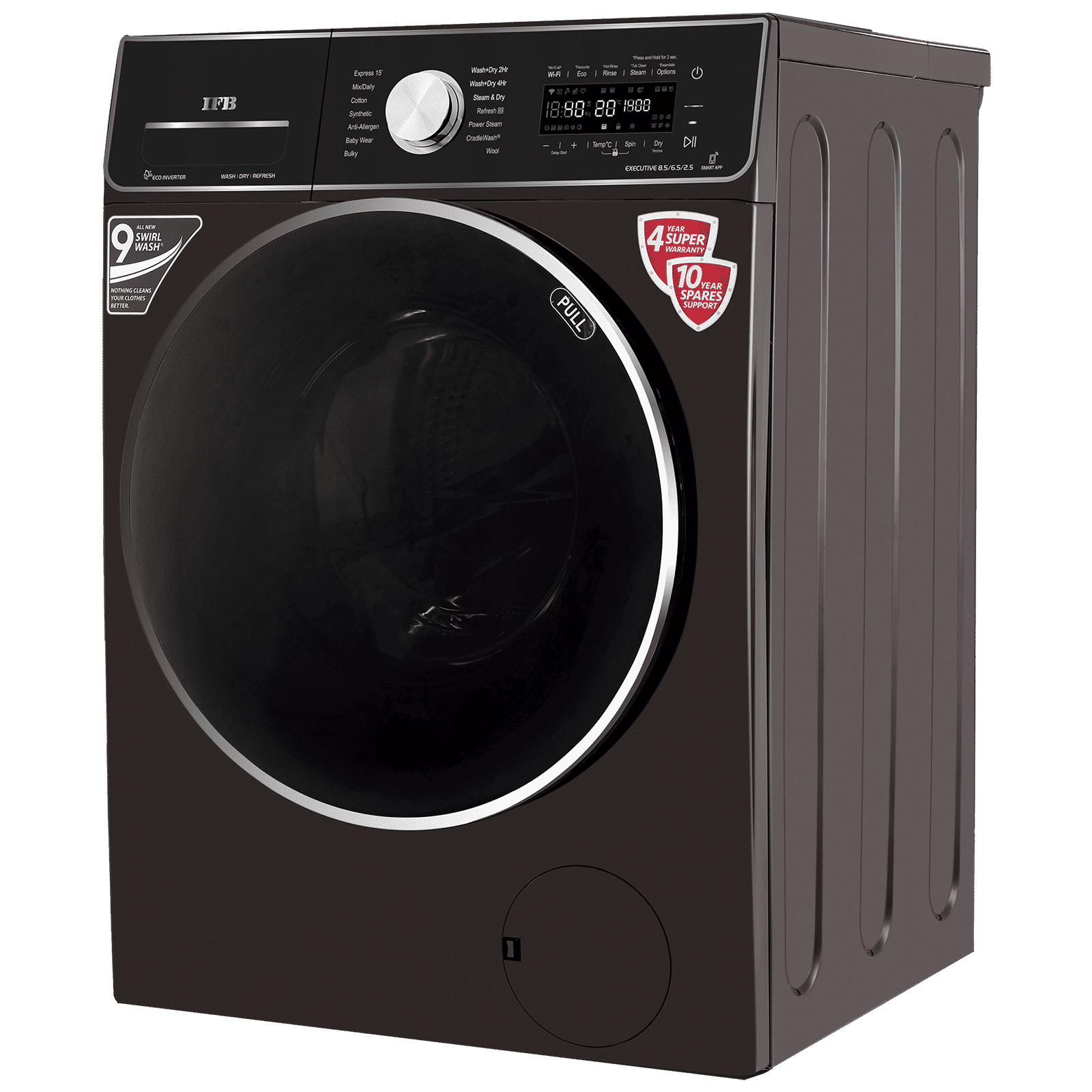 IFB 8.5/6.5 kg 5 Star Inverter Fully Automatic Front Load Washer Dryer (Executive ZXM, Power Steam Wash, Mocha) IFB 8.5/6.5 kg 5 Star Inverter Fully Automatic Front Load Washer Dryer (Executive ZXM, Power Steam Wash, Mocha)_6