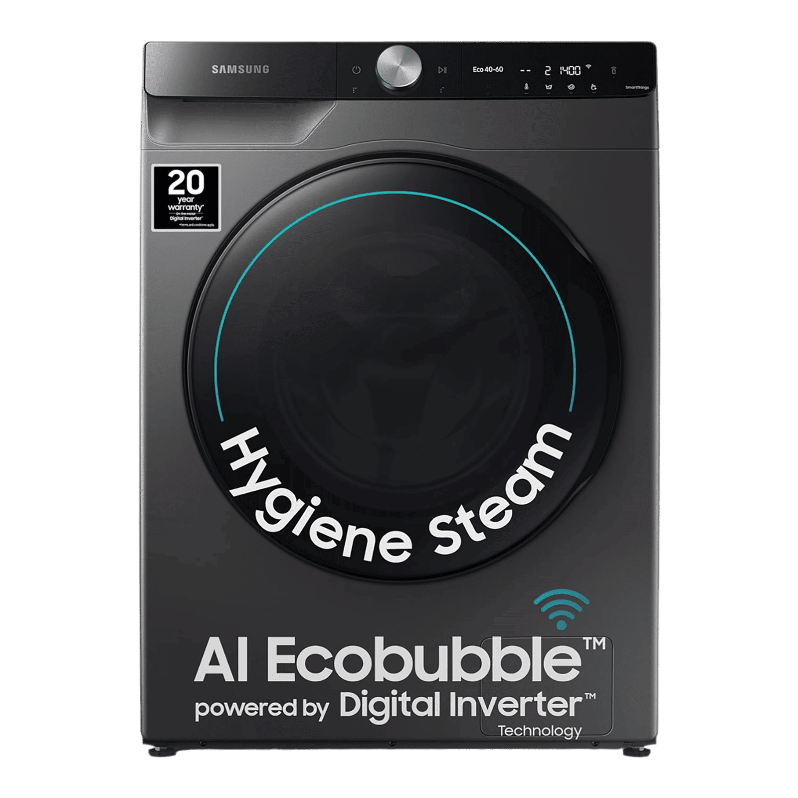 SAMSUNG 10.5/7 kg Inverter Fully Automatic Front Load Washer Dryer (WD10T704DBX/TL, AI Control Display, Inox) SAMSUNG 10.5/7 kg Inverter Fully Automatic Front Load Washer Dryer (WD10T704DBX/TL, AI Control Display, Inox)_1