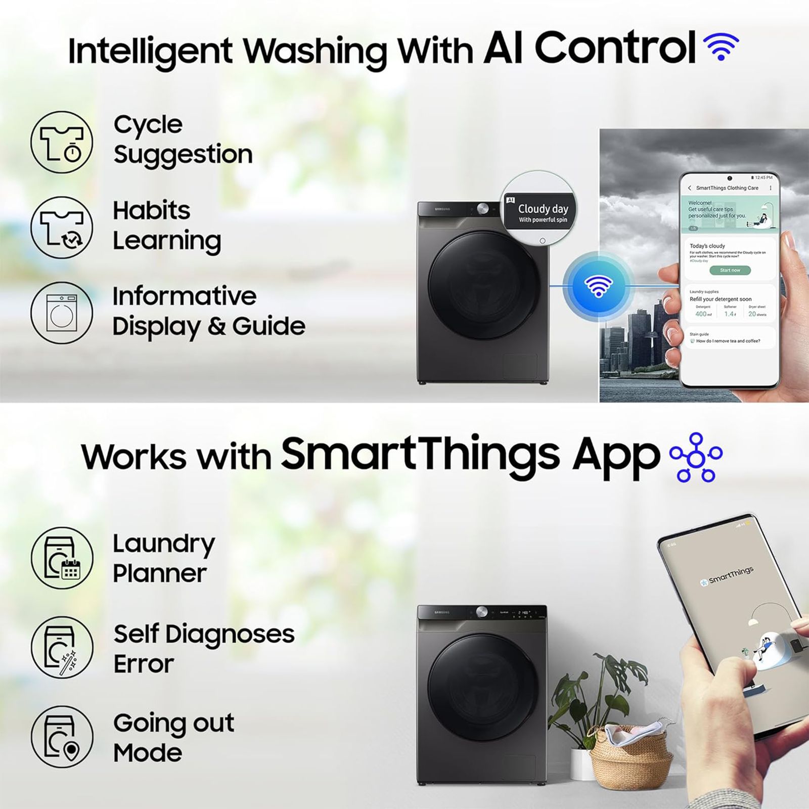 SAMSUNG 10.5/7 kg Inverter Fully Automatic Front Load Washer Dryer (WD10T704DBX/TL, AI Control Display, Inox) SAMSUNG 10.5/7 kg Inverter Fully Automatic Front Load Washer Dryer (WD10T704DBX/TL, AI Control Display, Inox)_17