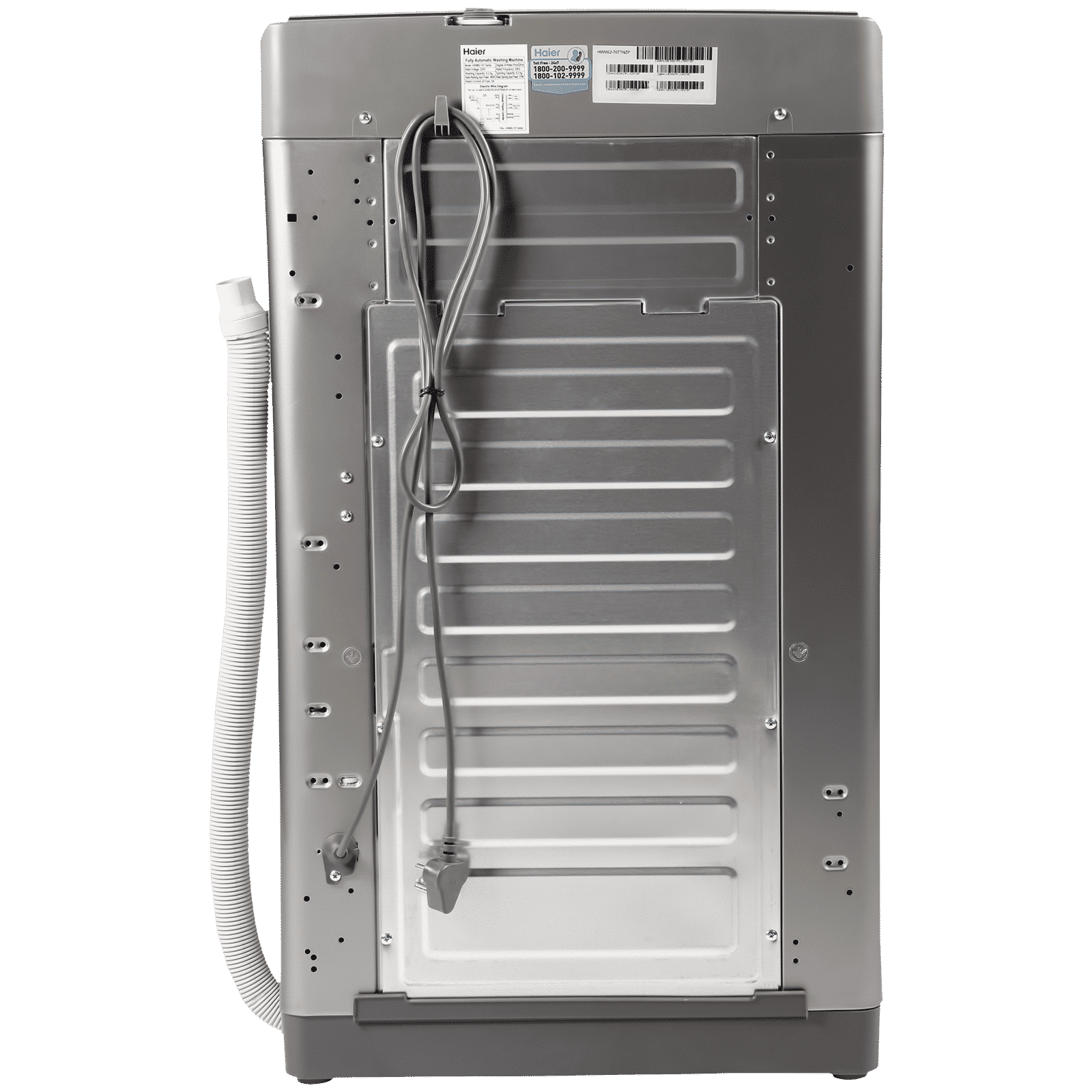 Haier 7 kg 5 Star Fully Automatic Top Load Washing Machine (826 Series, HWM70-826DNZP, NZP Technology, Titanium Silver Grey) Haier 7 kg 5 Star Fully Automatic Top Load Washing Machine (826 Series, HWM70-826DNZP, NZP Technology, Titanium Silver Grey)_8