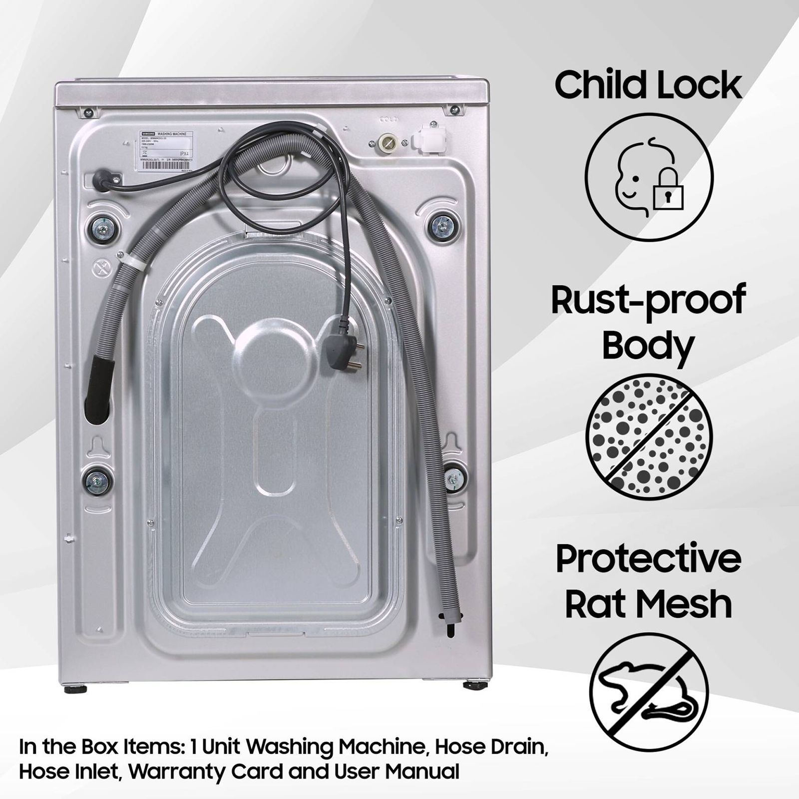 SAMSUNG 6.5 kg 5 Star Inverter Fully Automatic Front Load Washing Machine (WW65R20EKMW/TL, Diamond Drum, DA White) SAMSUNG 6.5 kg 5 Star Inverter Fully Automatic Front Load Washing Machine (WW65R20EKMW/TL, Diamond Drum, DA White)_15