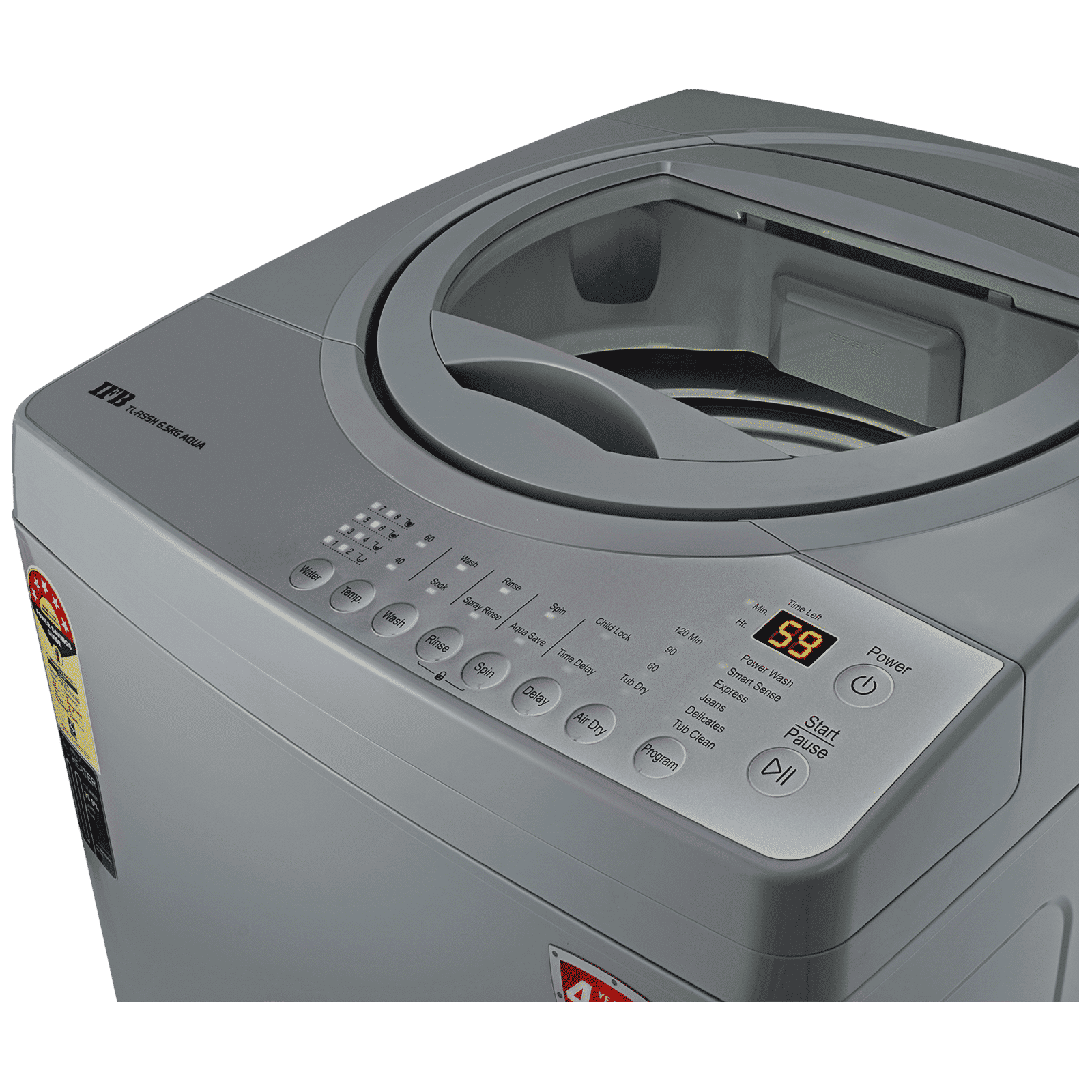 IFB 6.5 kg 5 Star Inverter Fully Automatic Top Load Washing Machine (Aqua, TL-RSSH, Lint Tower Filter, PCM Light Grey) IFB 6.5 kg 5 Star Inverter Fully Automatic Top Load Washing Machine (Aqua, TL-RSSH, Lint Tower Filter, PCM Light Grey)_8