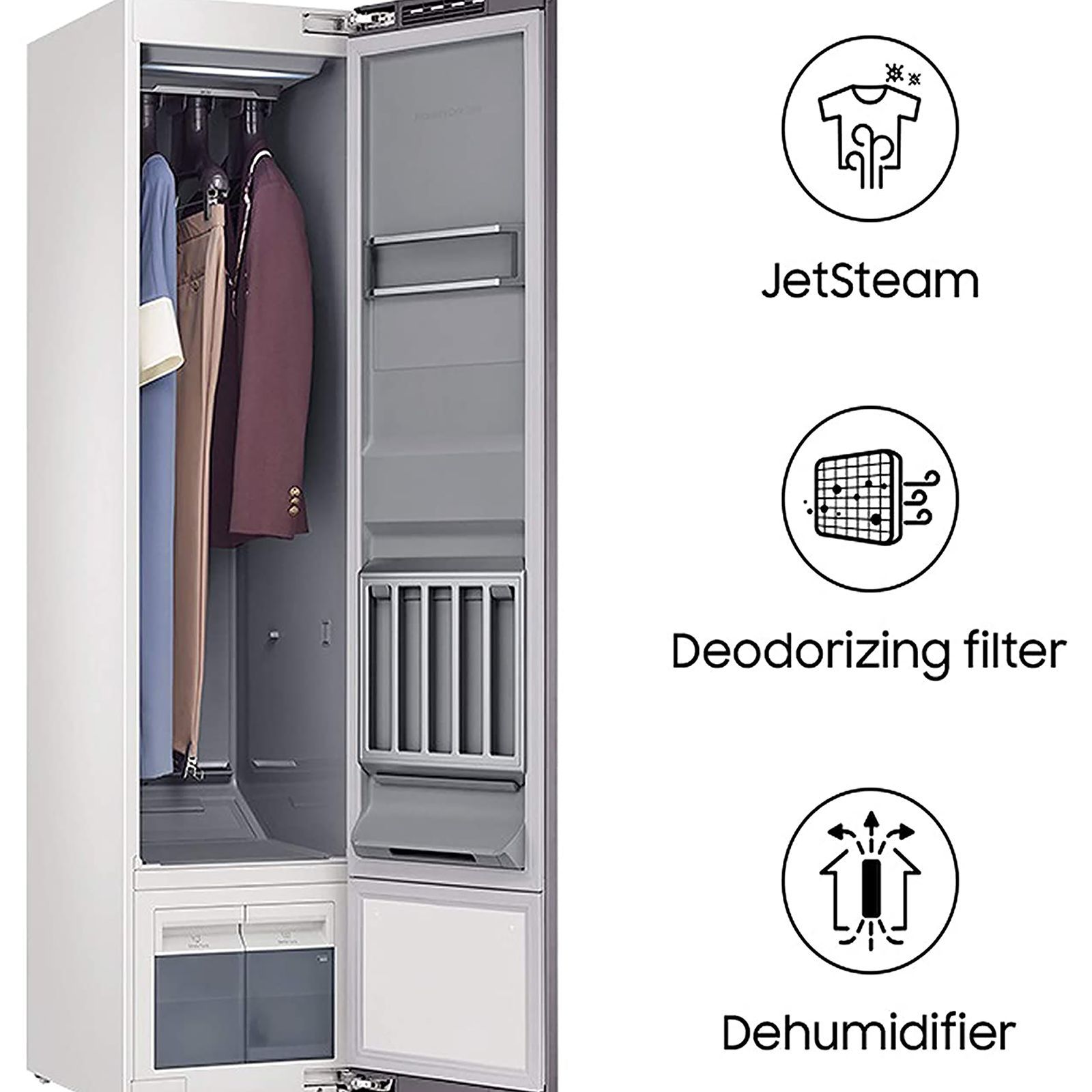 SAMSUNG 6 kg Inverter Fully Automatic Front Load Dryer (Air Dresser, DF60R8600CG/TL, Deodorizing Filter, Crystal Mirror Grey)_19