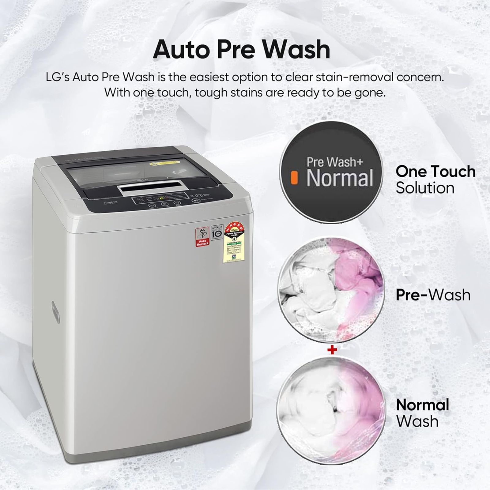 LG 7.5 kg 5 Star Inverter Fully Automatic Top Load Washing Machine (T75SKSF1Z.ASFQEIL, TurboDrum, Middle Free Silver) LG 7.5 kg 5 Star Inverter Fully Automatic Top Load Washing Machine (T75SKSF1Z.ASFQEIL, TurboDrum, Middle Free Silver)_13