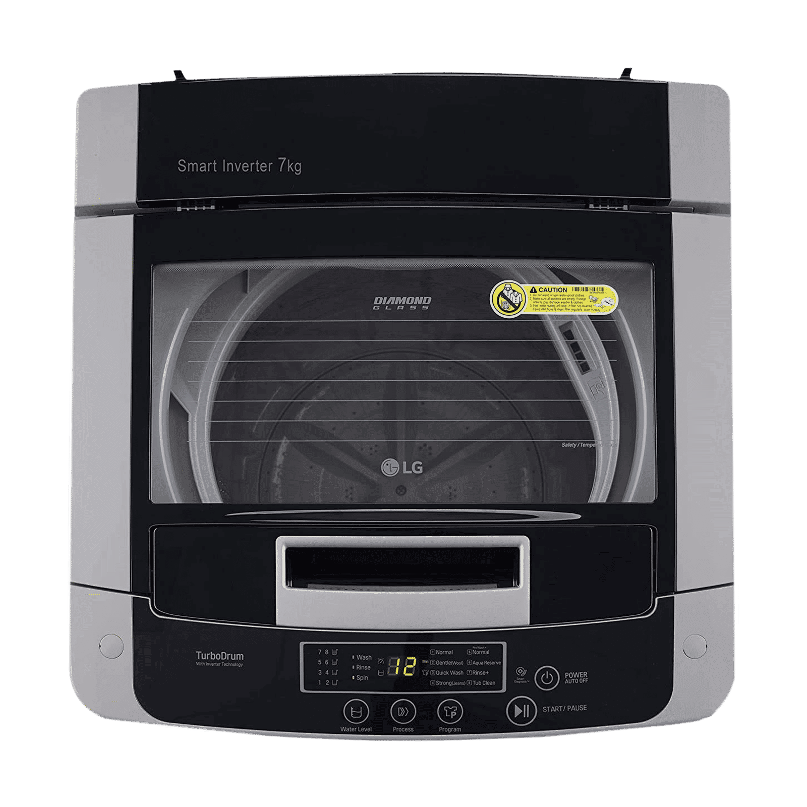 LG 7.5 kg 5 Star Inverter Fully Automatic Top Load Washing Machine (T75SKSF1Z.ASFQEIL, TurboDrum, Middle Free Silver) LG 7.5 kg 5 Star Inverter Fully Automatic Top Load Washing Machine (T75SKSF1Z.ASFQEIL, TurboDrum, Middle Free Silver)_4