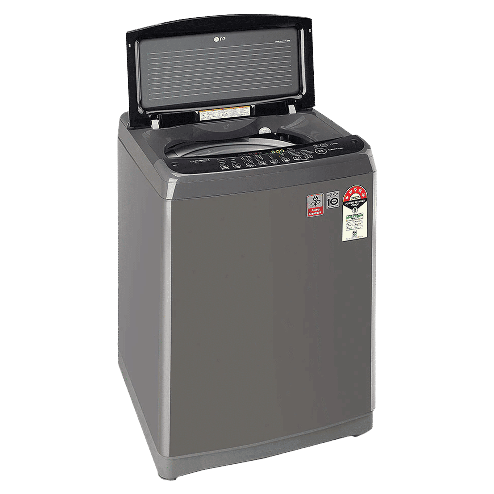 LG 9 kg 5 Star Inverter Fully Automatic Top Load Washing Machine (T90SJMB1Z.ABMQEIL, Smart Inverter Technology, Middle Black)_7