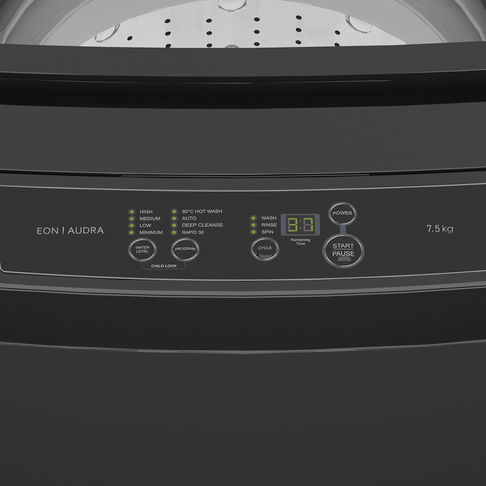 Godrej 7.5 kg 5 Star Fully Automatic Top Load Washing Machine (Eon Audra, WTEON ADR 75 5.0 FDTH GPGR, Auto Balance System, Graphite Grey)_9
