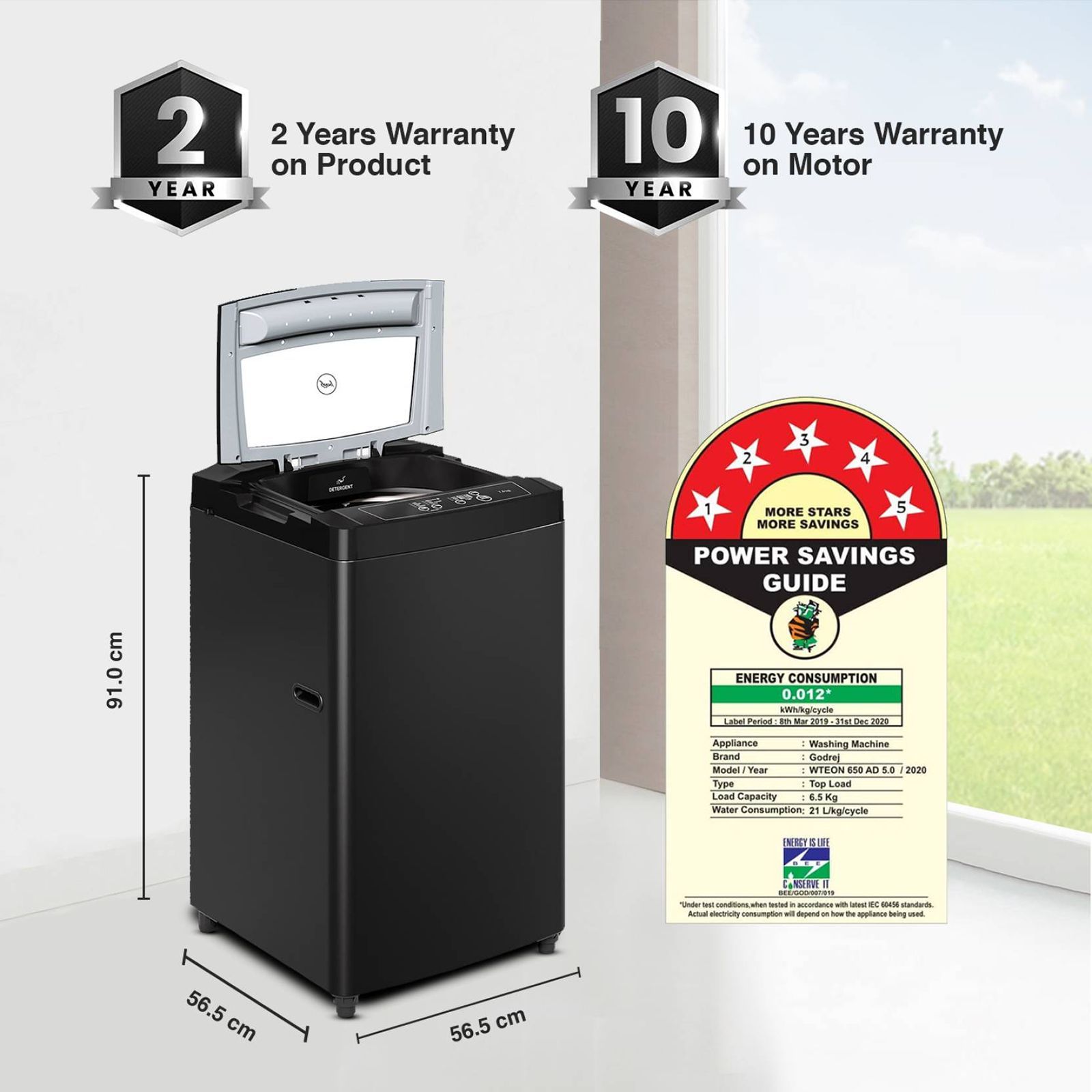 Godrej 7.5 kg 5 Star Fully Automatic Top Load Washing Machine (Eon Audra, WTEON ADR 75 5.0 FDTH GPGR, Auto Balance System, Graphite Grey)_17